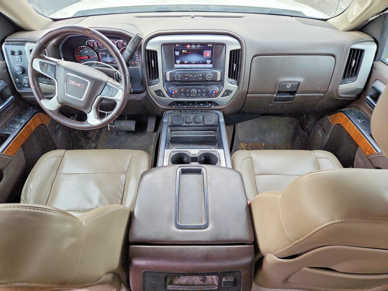 2015 Gmc Sierra K1500 Slt White vin: 3GTU2VECXFG292921