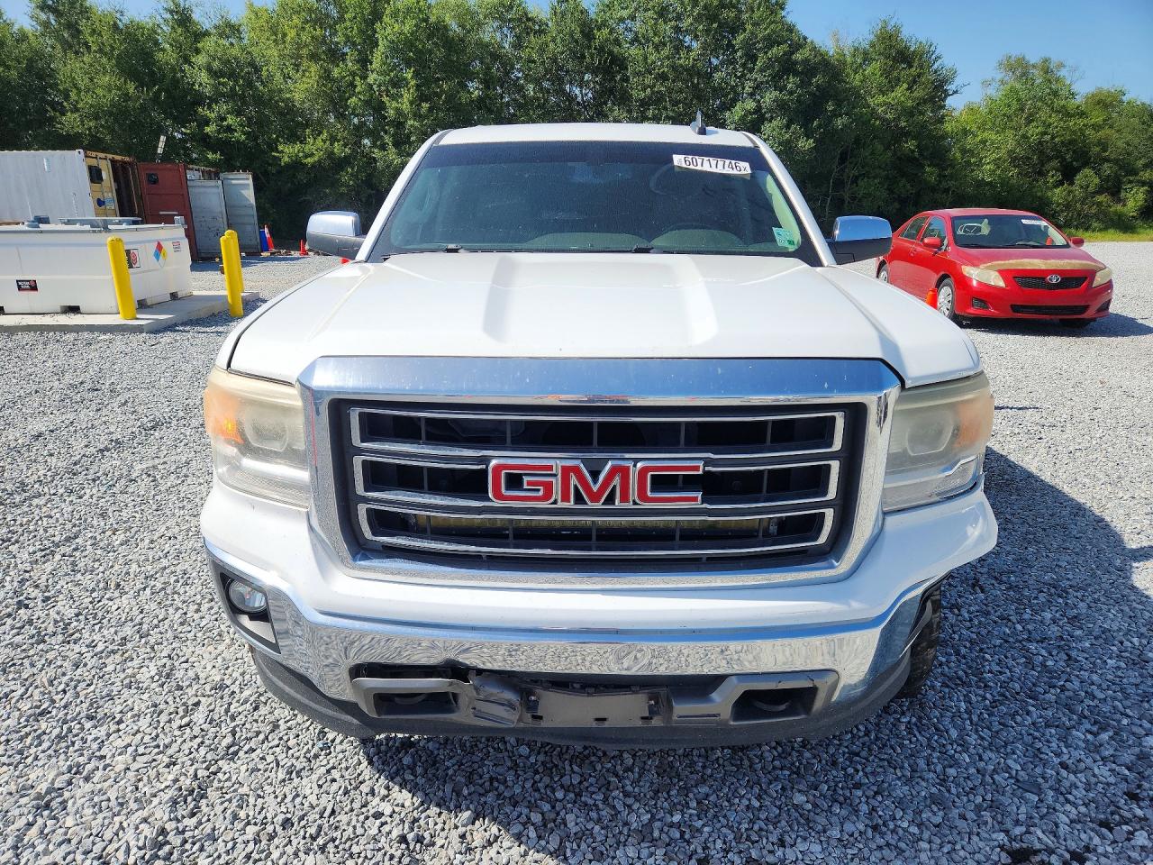 2015 Gmc Sierra K1500 Slt White vin: 3GTU2VECXFG320135