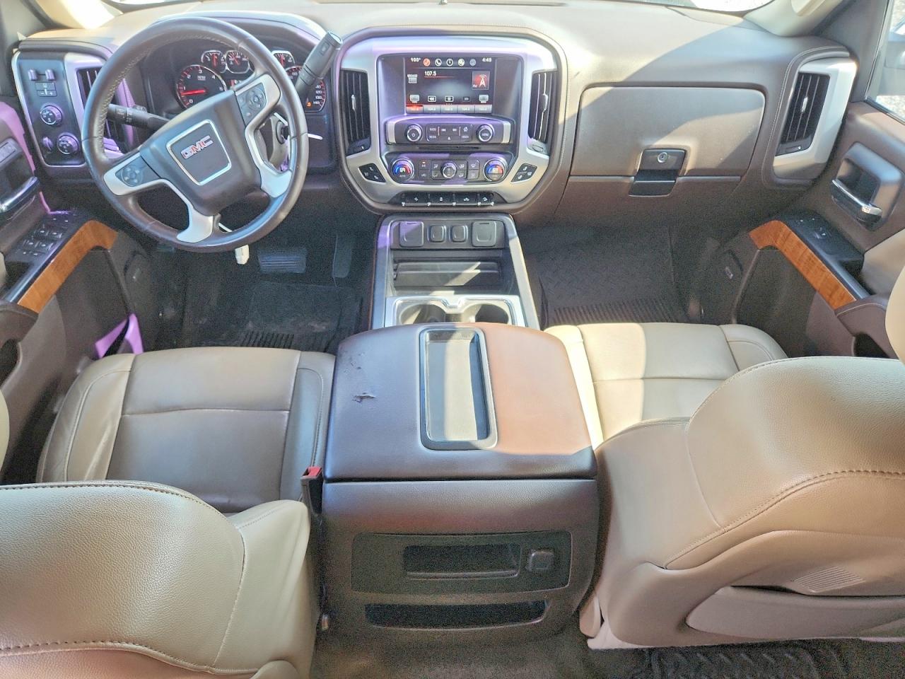 2015 Gmc Sierra K1500 Slt White vin: 3GTU2VECXFG320135