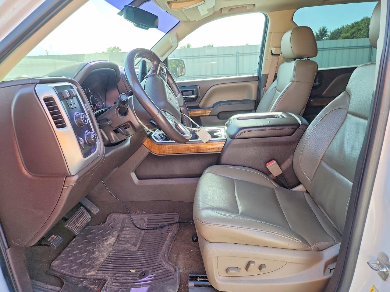2015 Gmc Sierra K1500 Slt White vin: 3GTU2VECXFG320135