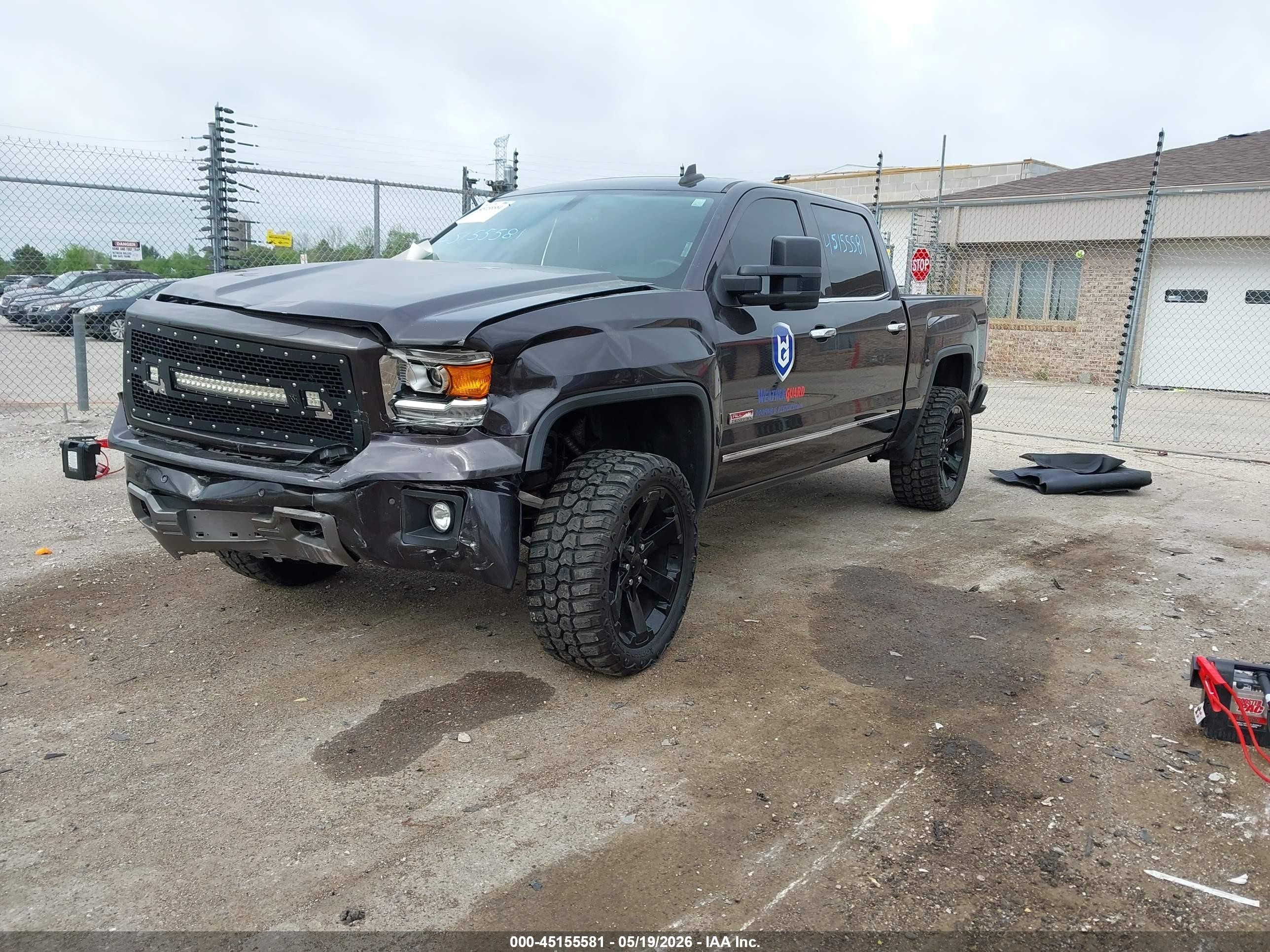 2015 Gmc Sierra 1500 Slt Черный vin: 3GTU2VECXFG374986