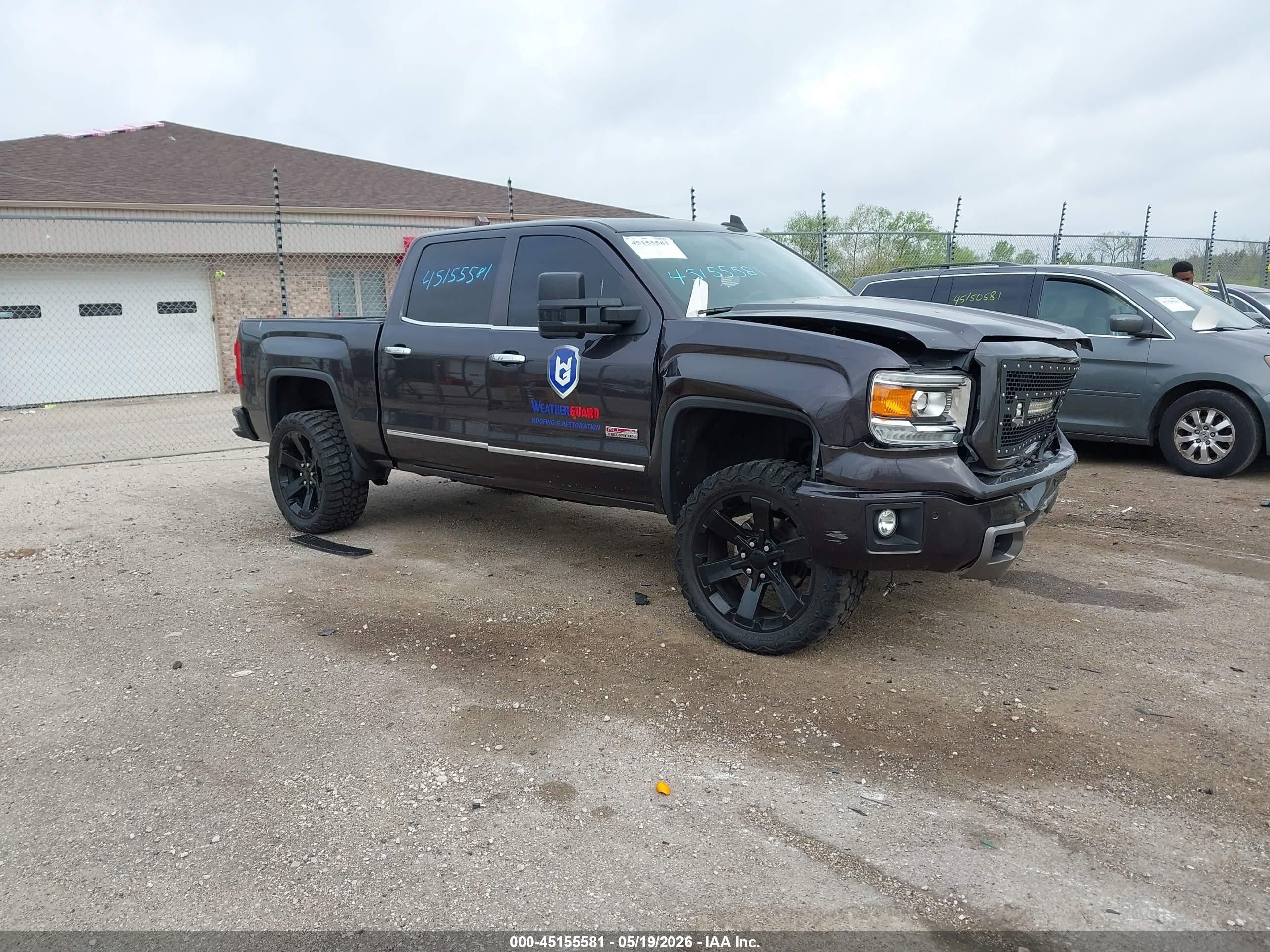 2015 Gmc Sierra 1500 Slt Черный vin: 3GTU2VECXFG374986