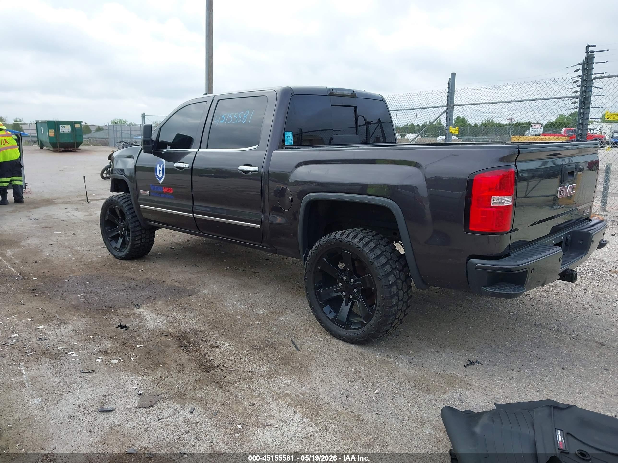 2015 Gmc Sierra 1500 Slt Черный vin: 3GTU2VECXFG374986
