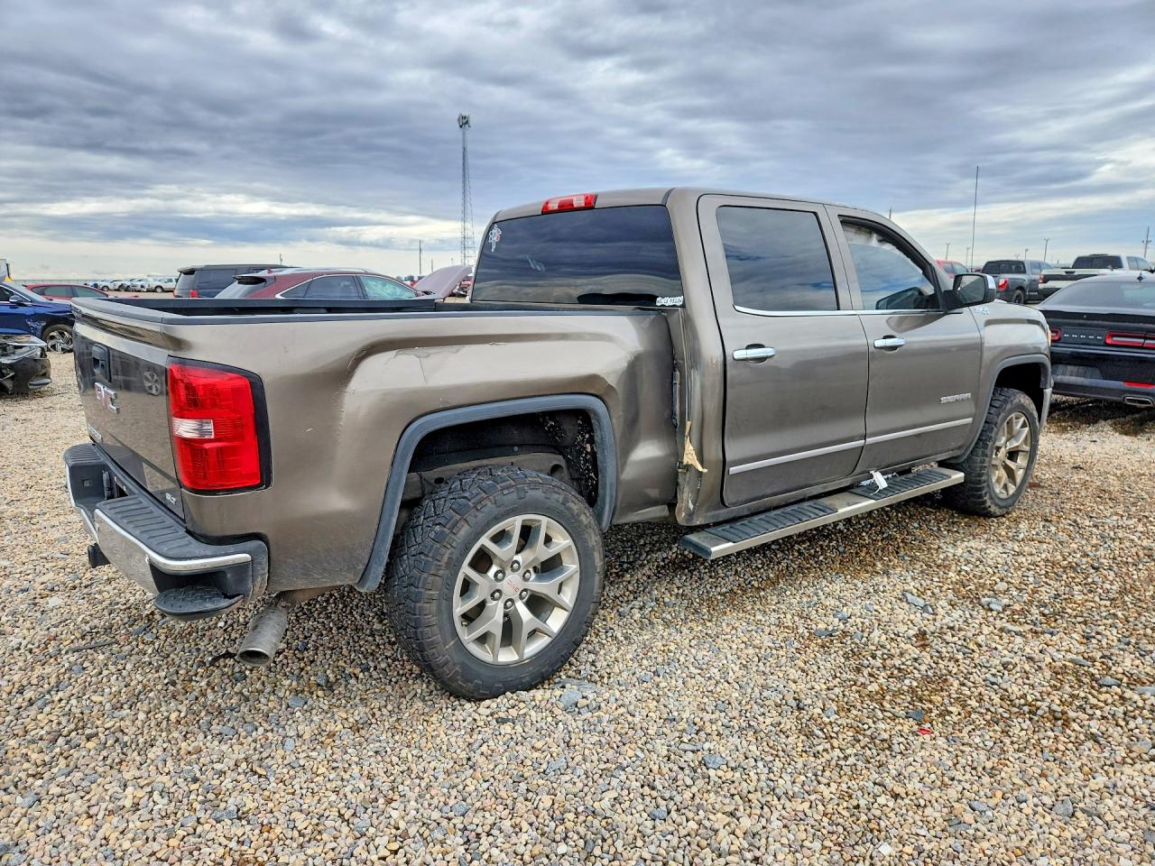 2015 Gmc Sierra K1500 Slt Brown vin: 3GTU2VECXFG428514