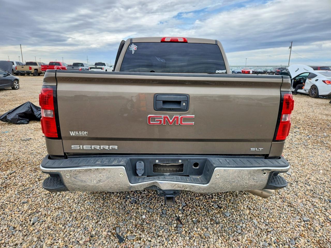 2015 Gmc Sierra K1500 Slt Brown vin: 3GTU2VECXFG428514
