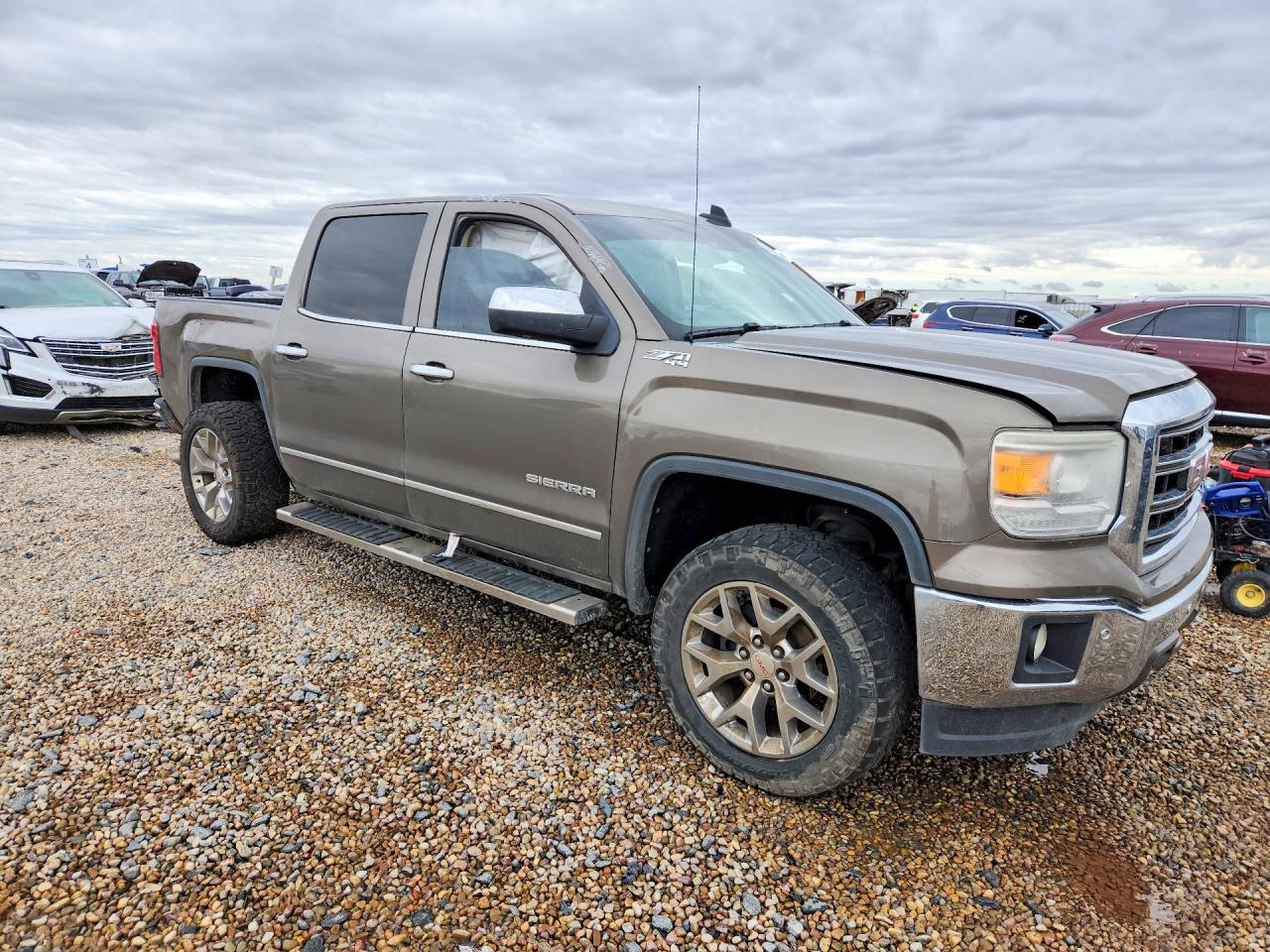 2015 Gmc Sierra K1500 Slt Brown vin: 3GTU2VECXFG428514