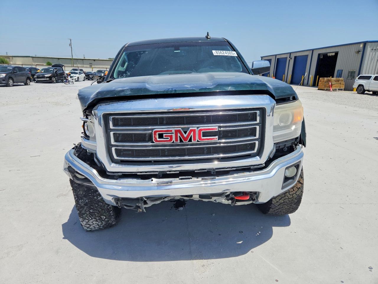 2015 Gmc Sierra K1500 Slt Green vin: 3GTU2VECXFG429209