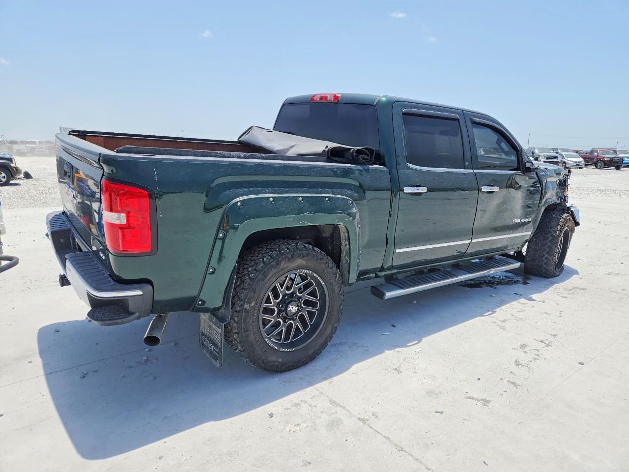 2015 Gmc Sierra K1500 Slt Green vin: 3GTU2VECXFG429209