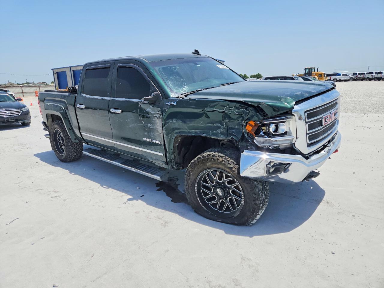 2015 Gmc Sierra K1500 Slt Green vin: 3GTU2VECXFG429209