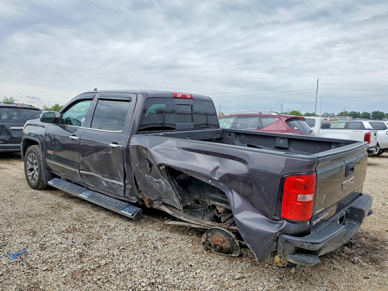 2015 Gmc Sierra K1500 Slt Charcoal vin: 3GTU2VECXFG457267