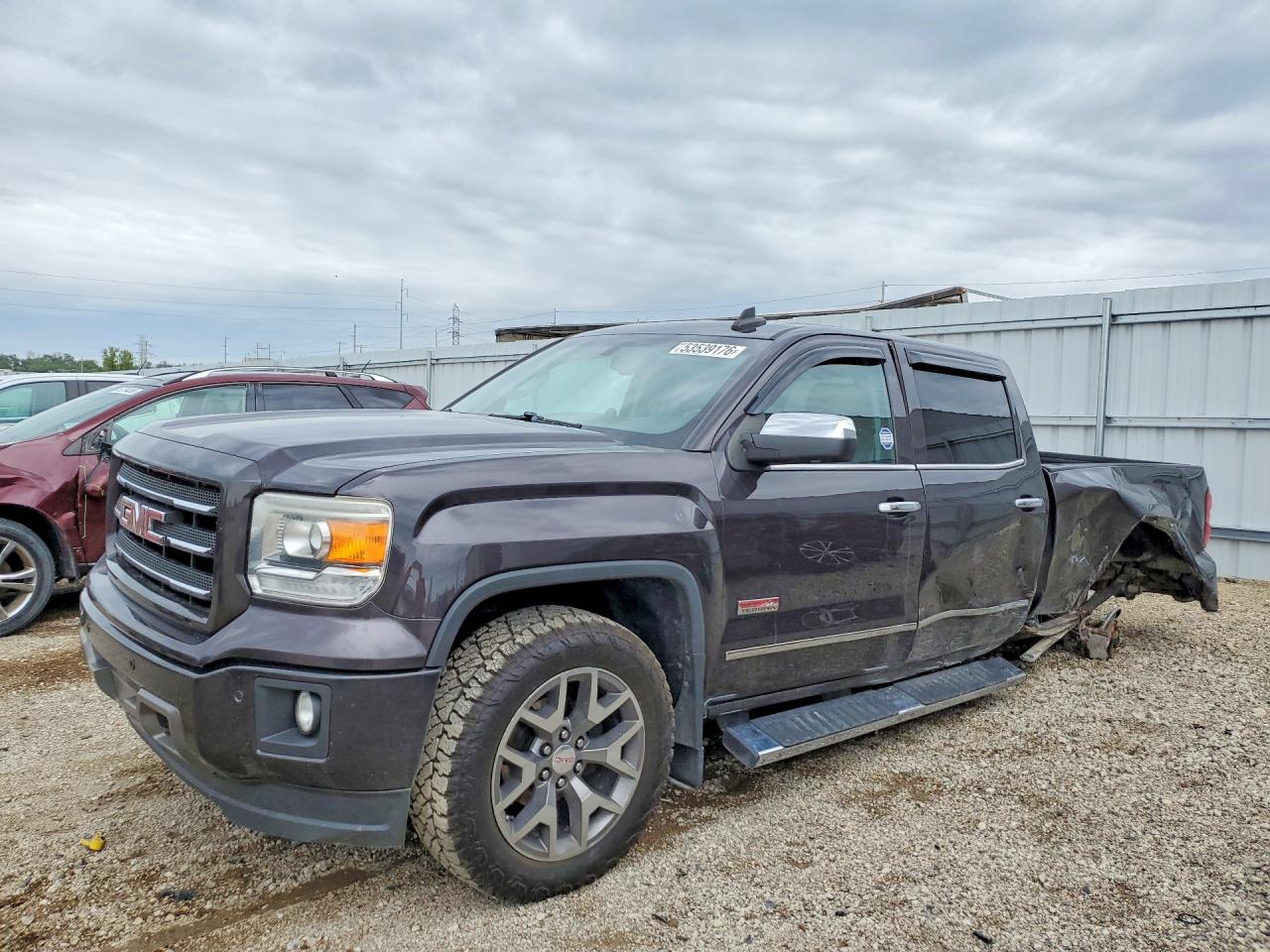 2015 Gmc Sierra K1500 Slt Charcoal vin: 3GTU2VECXFG457267