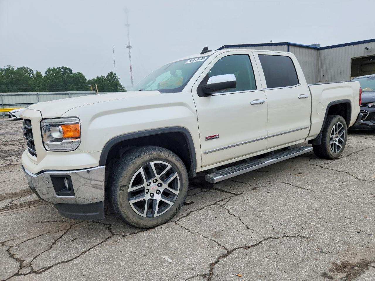 2015 Gmc Sierra K1500 Slt White vin: 3GTU2VECXFG457561