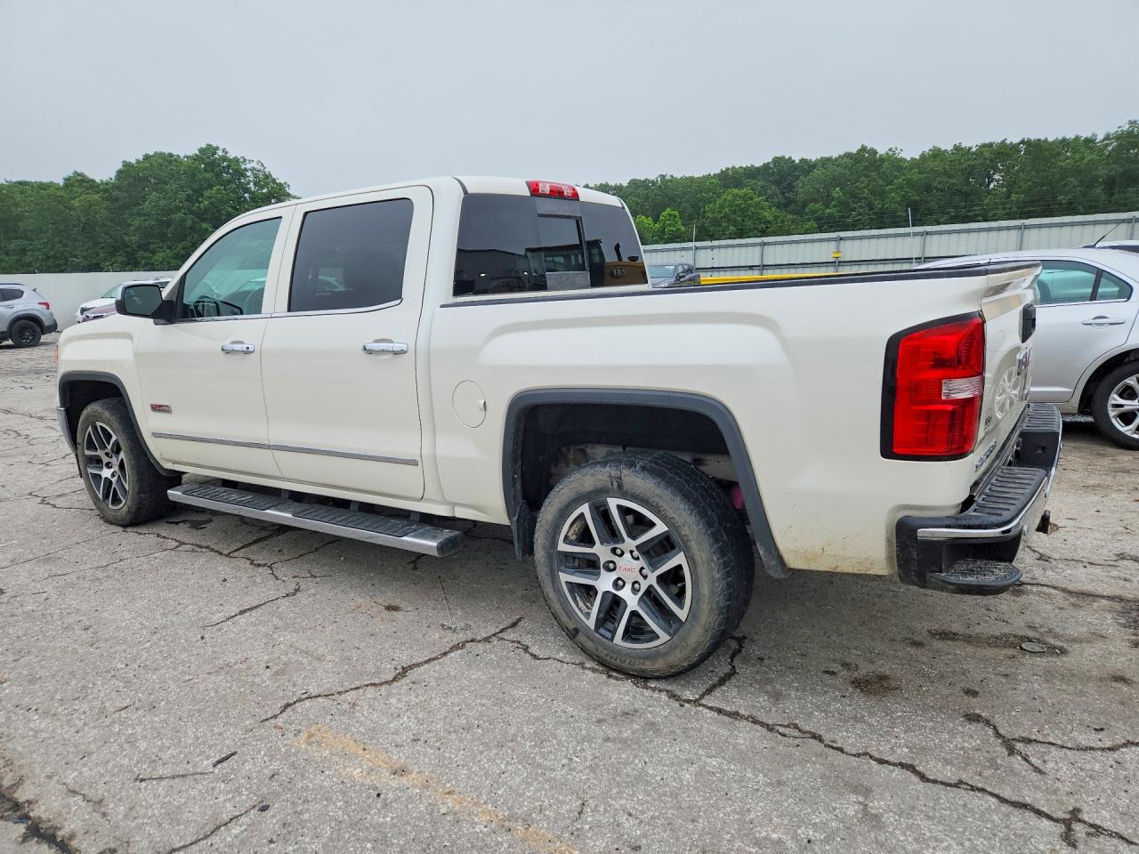 2015 Gmc Sierra K1500 Slt White vin: 3GTU2VECXFG457561