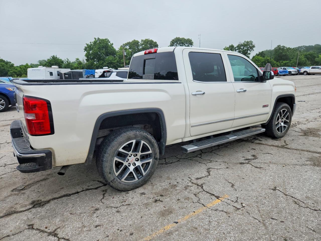 2015 Gmc Sierra K1500 Slt White vin: 3GTU2VECXFG457561
