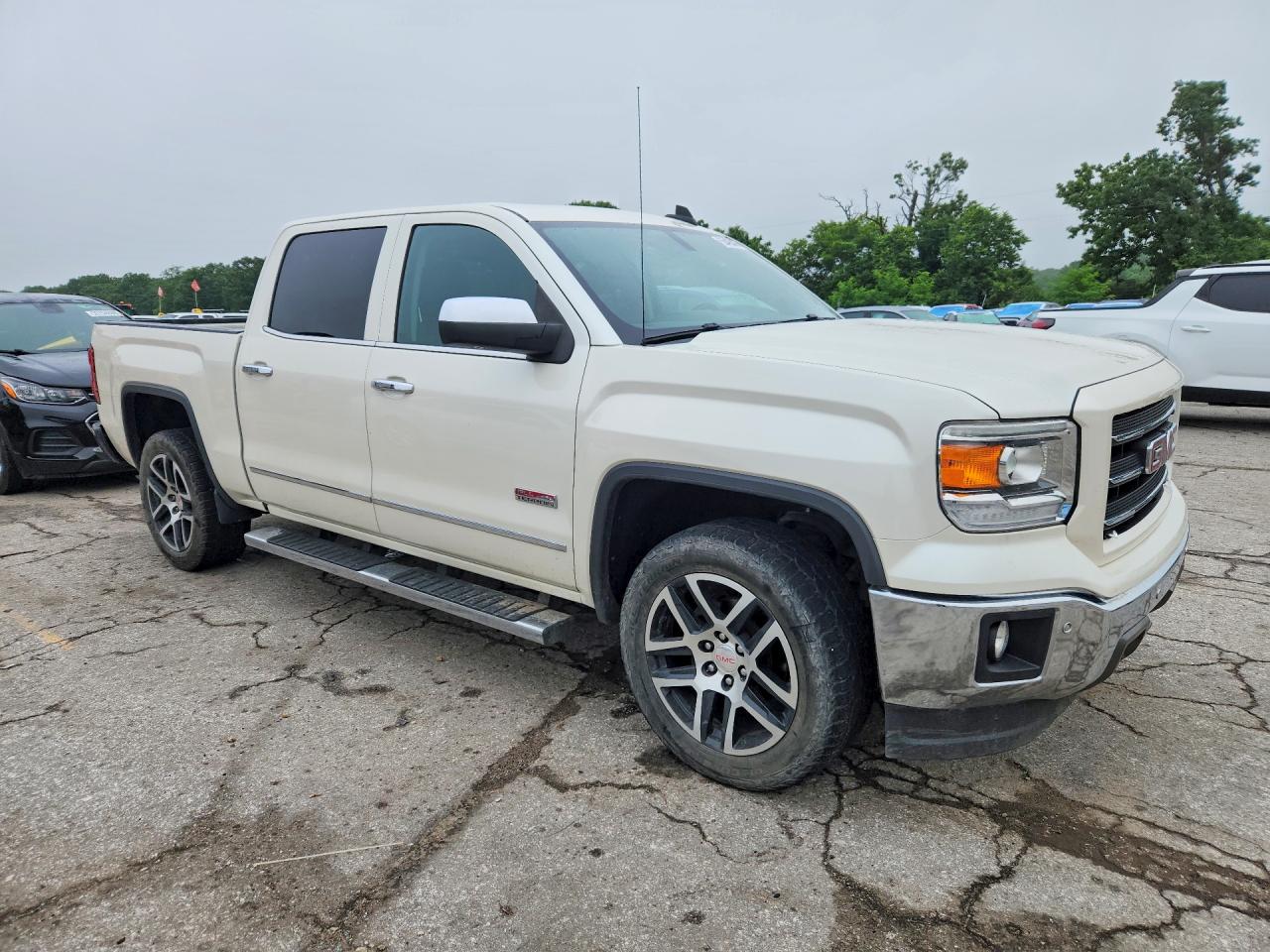2015 Gmc Sierra K1500 Slt White vin: 3GTU2VECXFG457561