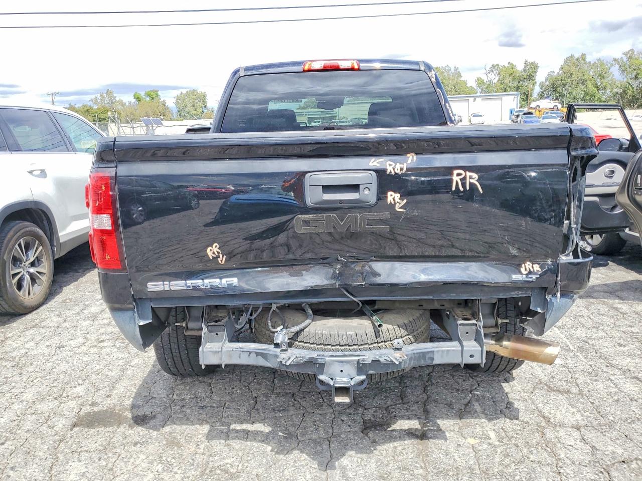 2015 Gmc Sierra K1500 Slt Черный vin: 3GTU2VECXFG458676