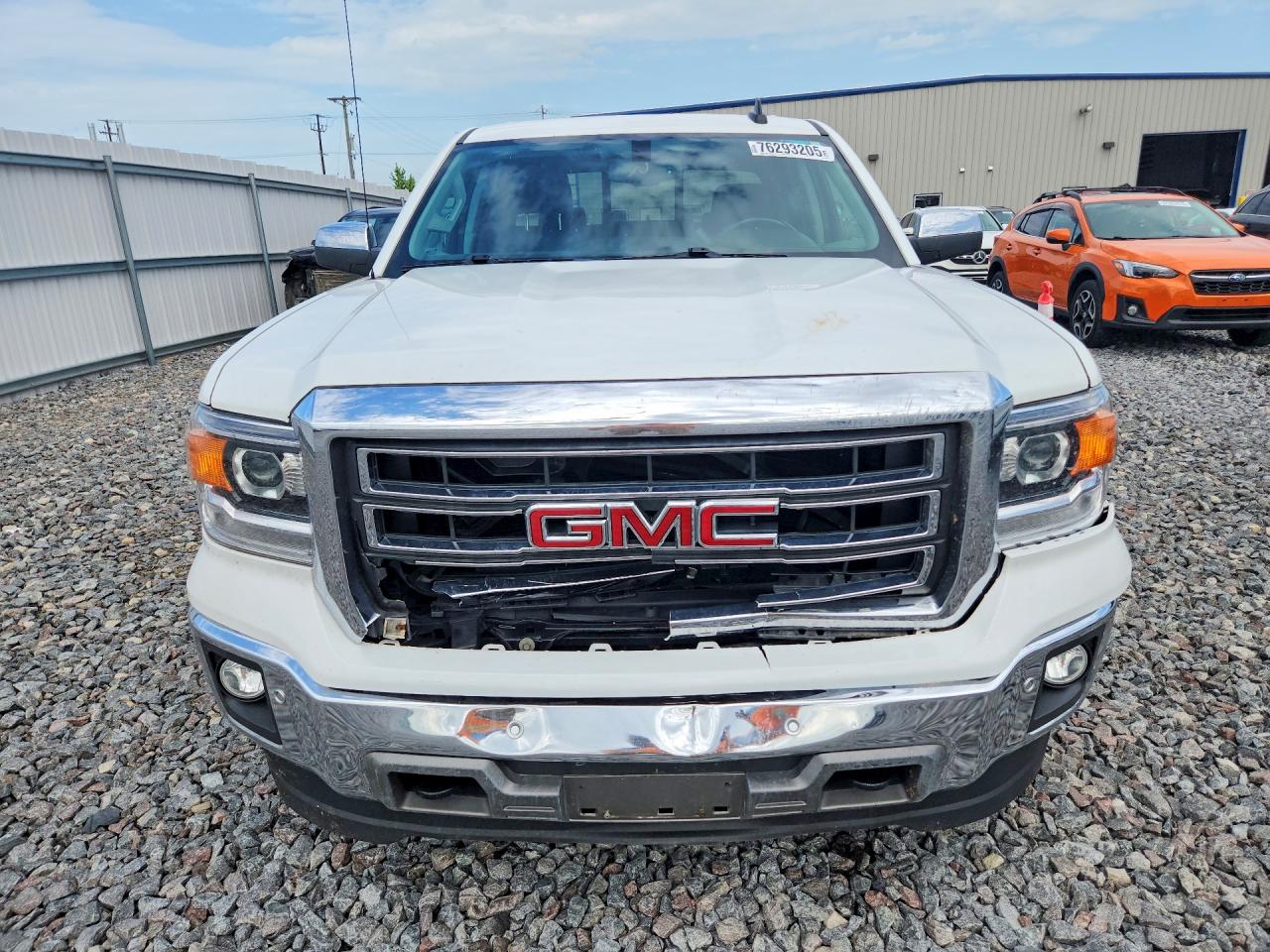 2015 Gmc Sierra K1500 Slt White vin: 3GTU2VECXFG465904