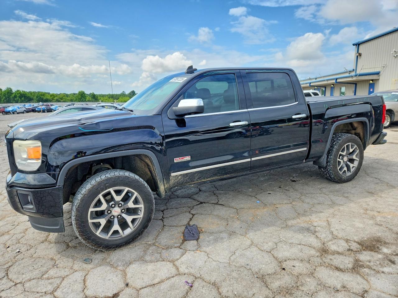 2015 Gmc Sierra K1500 Slt Black vin: 3GTU2VEJ0FG469667