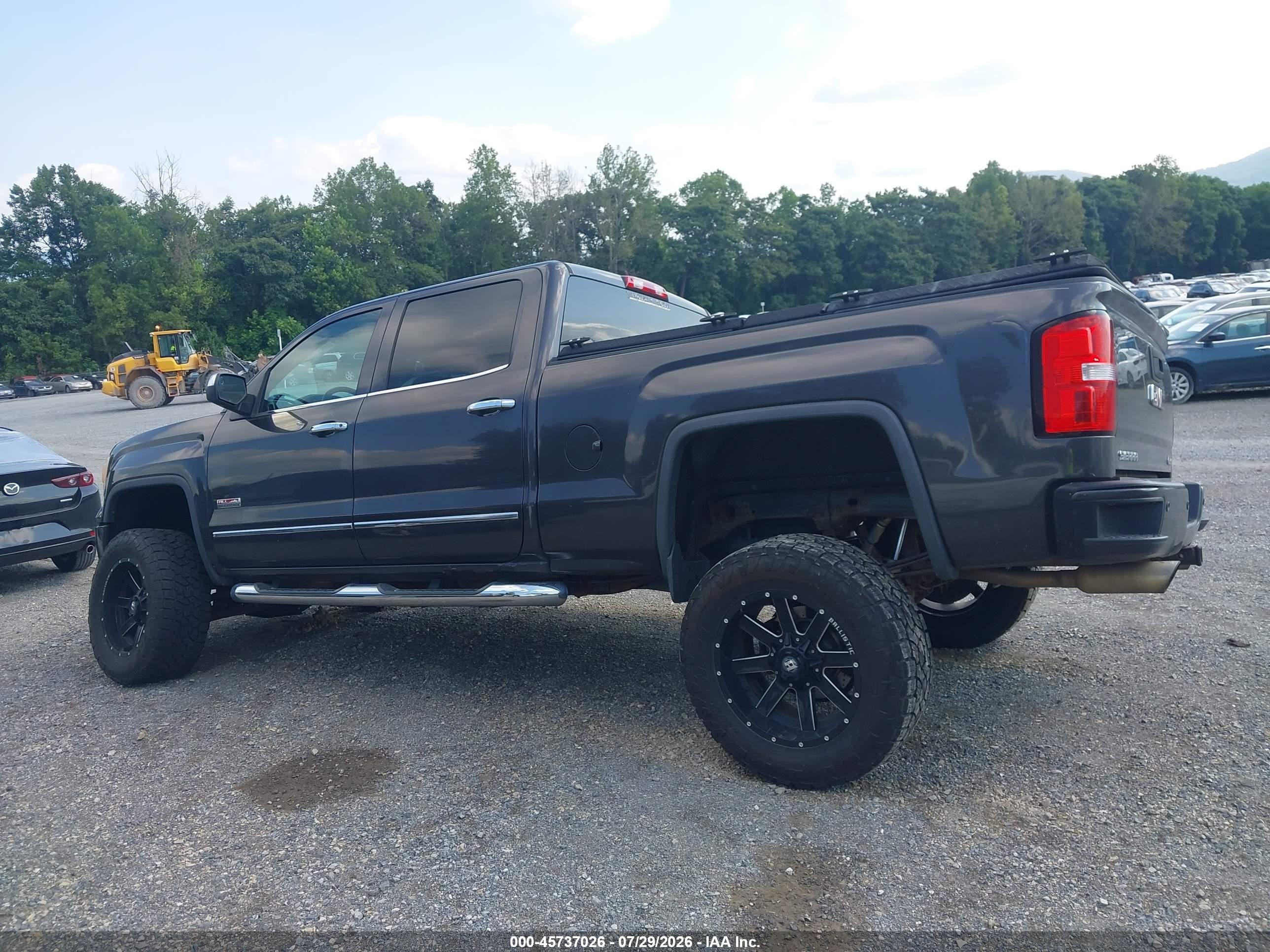 2014 Gmc Sierra 1500 Slt Black vin: 3GTU2VEJ2EG339632