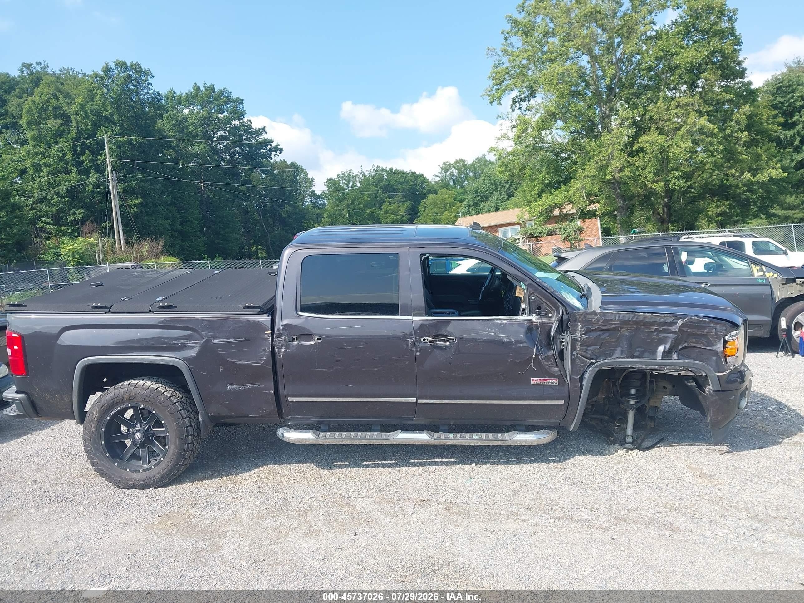 2014 Gmc Sierra 1500 Slt Black vin: 3GTU2VEJ2EG339632