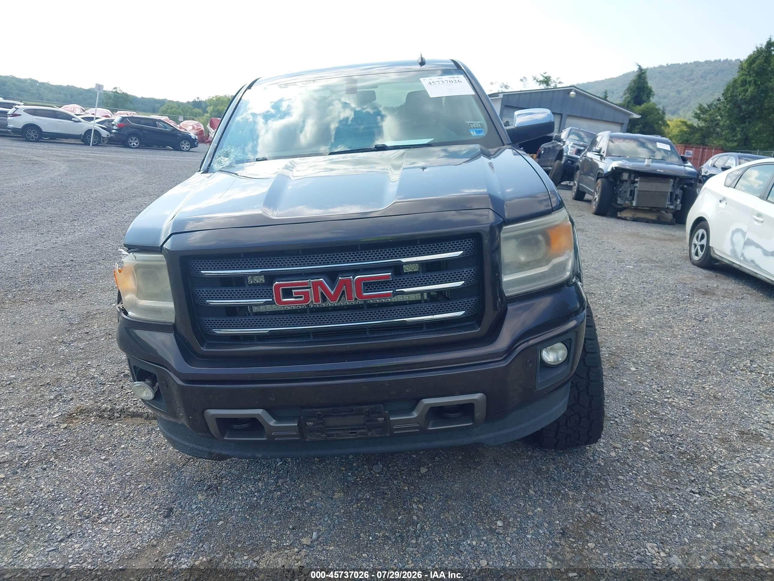 2014 Gmc Sierra 1500 Slt Black vin: 3GTU2VEJ2EG339632