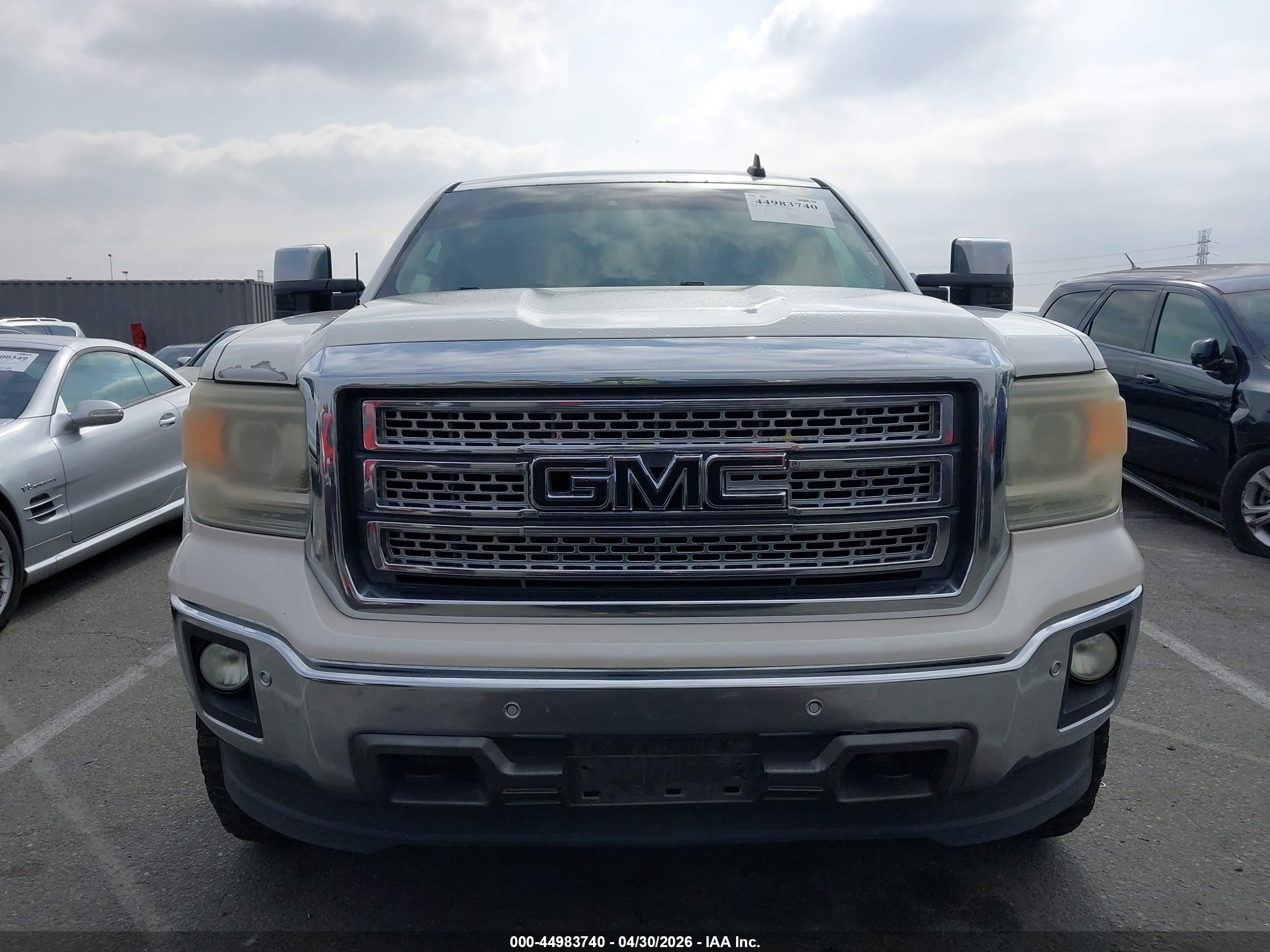 2015 Gmc Sierra 1500 Slt White vin: 3GTU2VEJ2FG420891