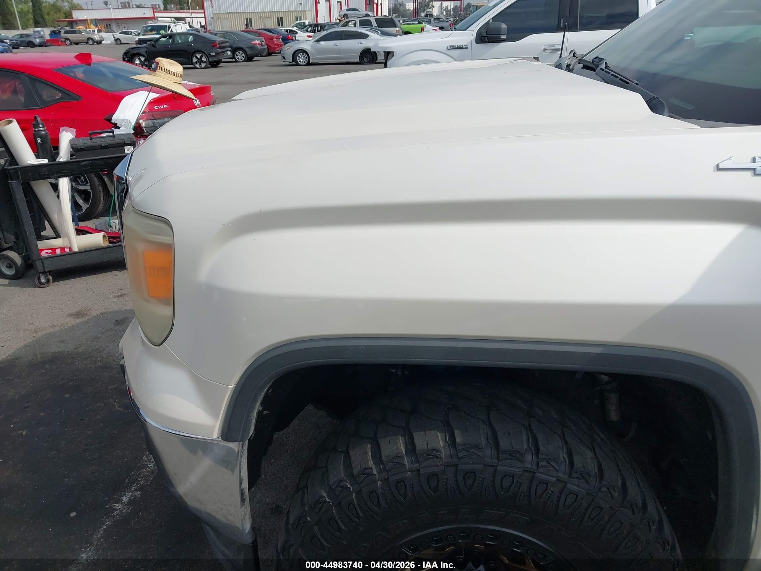 2015 Gmc Sierra 1500 Slt White vin: 3GTU2VEJ2FG420891