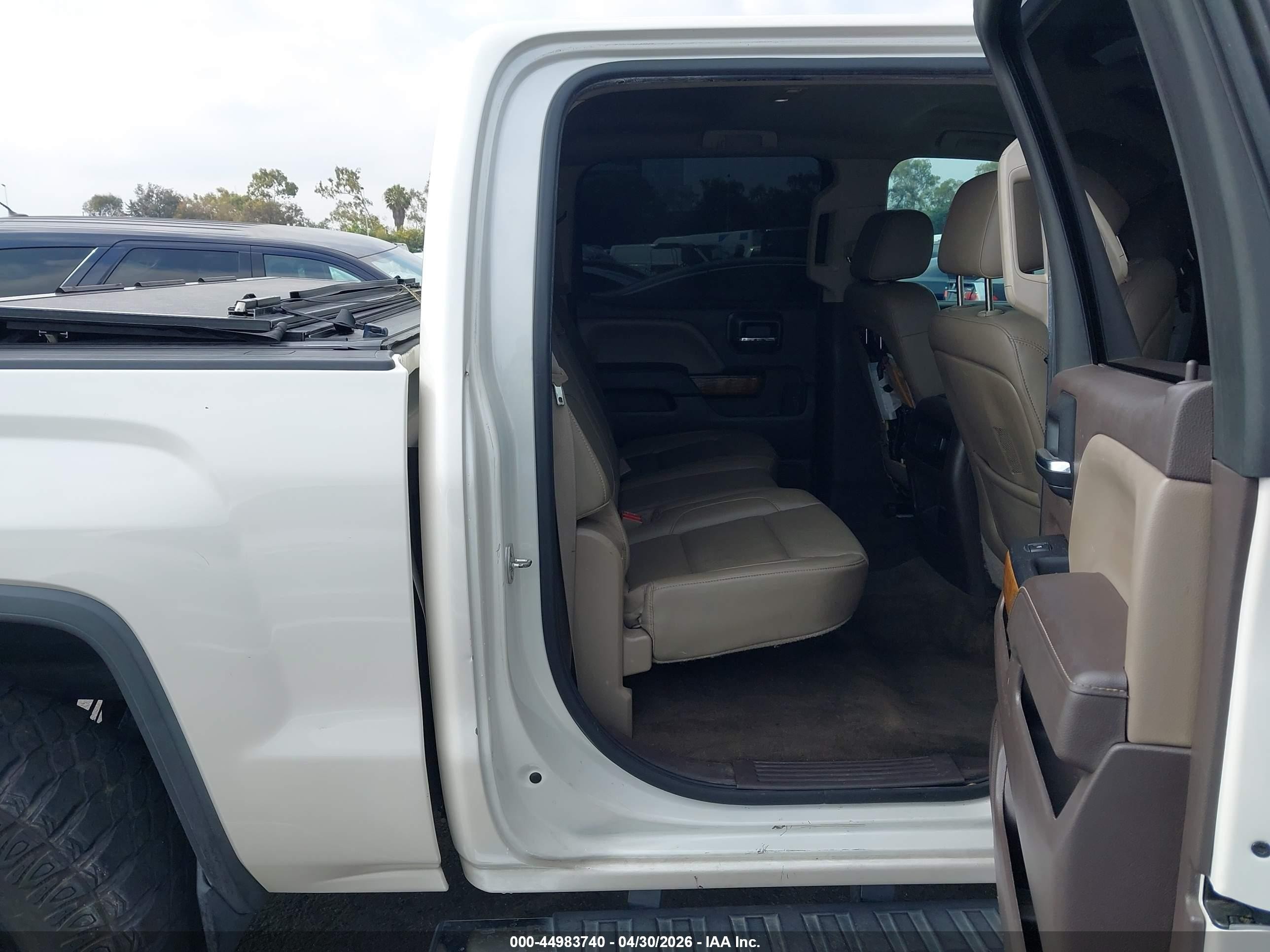 2015 Gmc Sierra 1500 Slt White vin: 3GTU2VEJ2FG420891