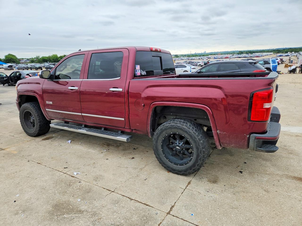 2015 Gmc Sierra K1500 Slt Burgundy vin: 3GTU2VEJ4FG382838