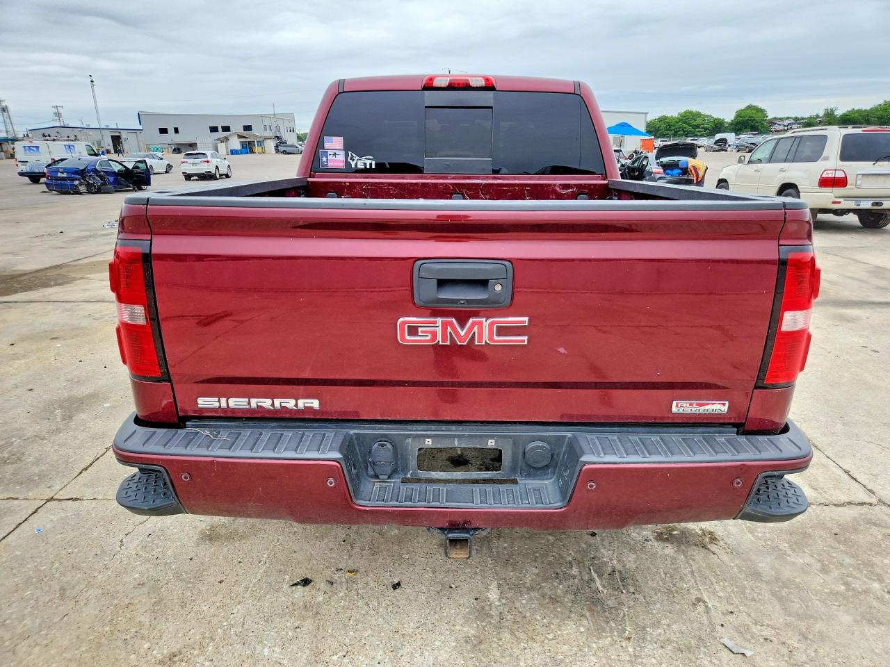 2015 Gmc Sierra K1500 Slt Burgundy vin: 3GTU2VEJ4FG382838
