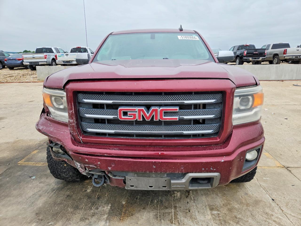 2015 Gmc Sierra K1500 Slt Burgundy vin: 3GTU2VEJ4FG382838