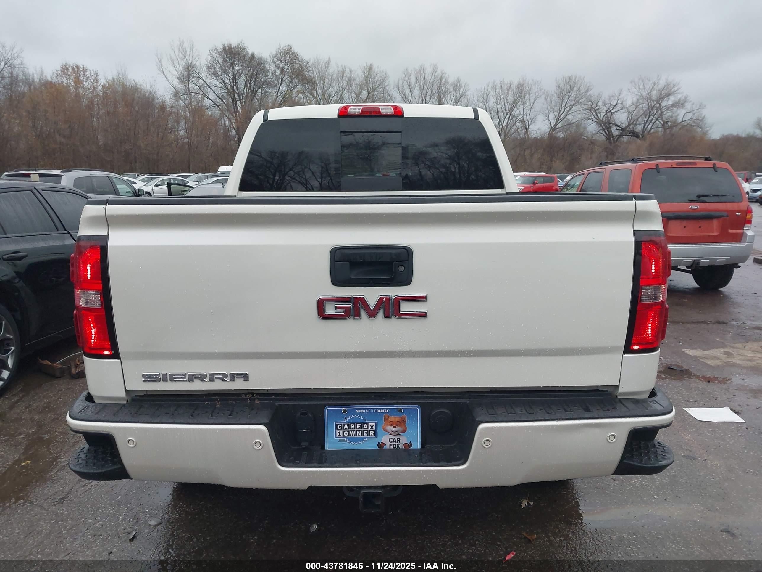 2015 Gmc Sierra 1500 Slt White vin: 3GTU2VEJ4FG405888