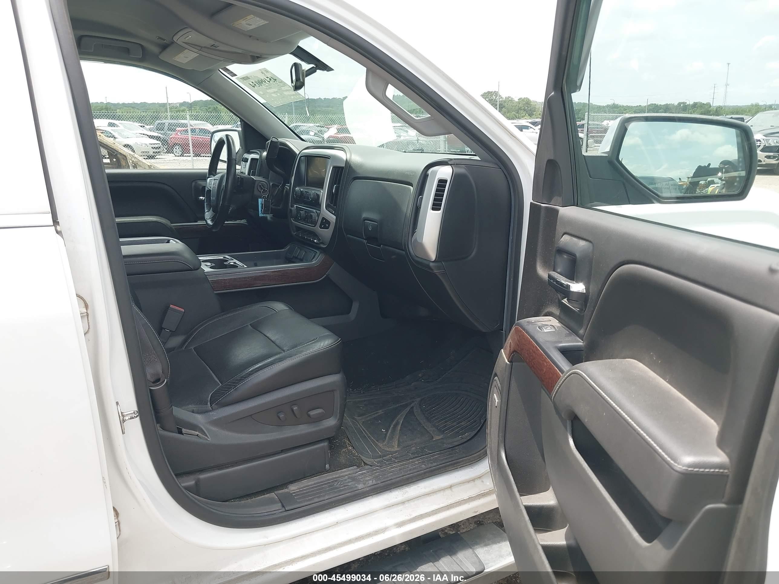 2014 Gmc Sierra 1500 Slt White vin: 3GTU2VEJ5EG457805