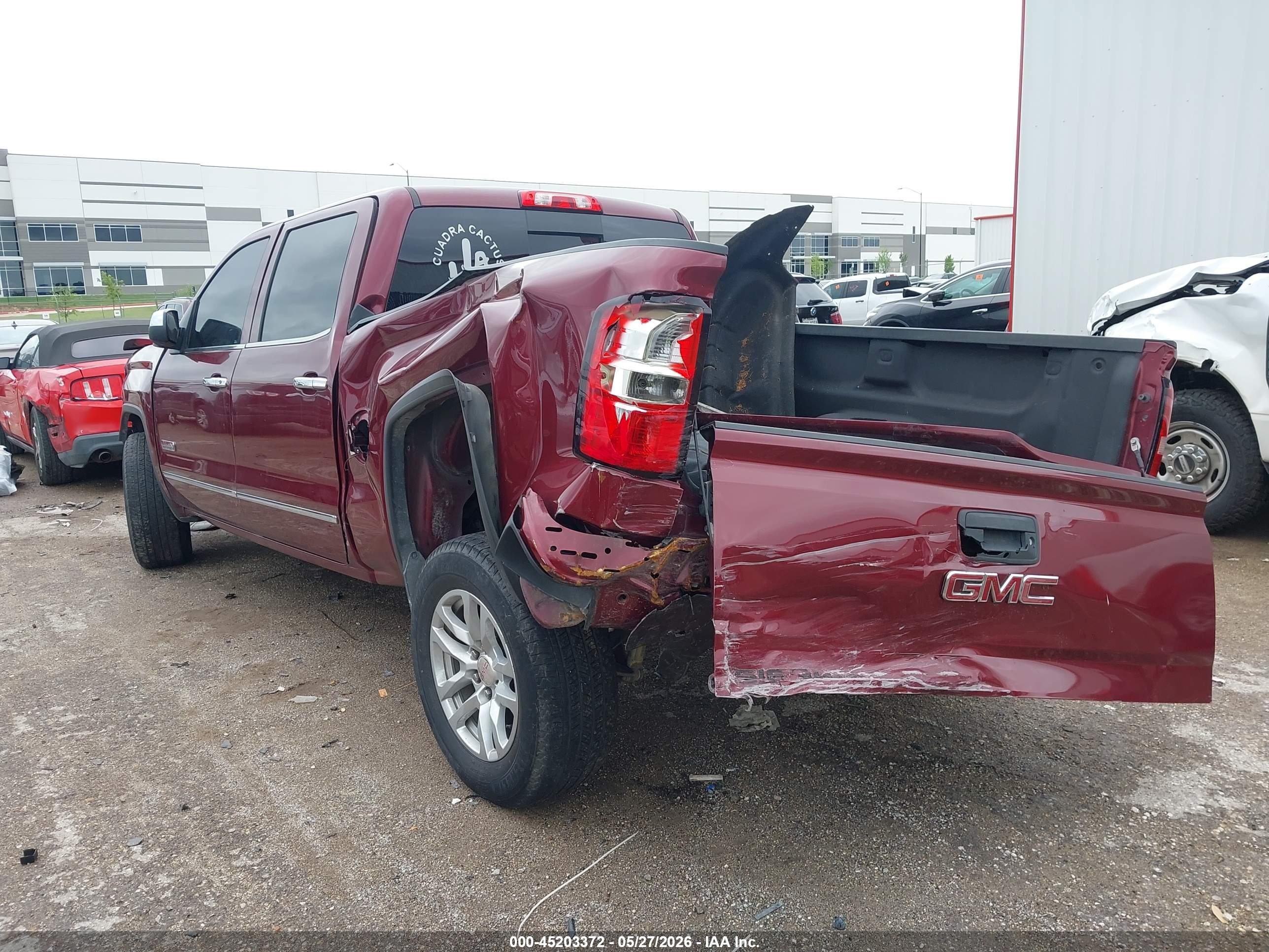 2015 Gmc Sierra 1500 Slt Burgundy vin: 3GTU2VEJ8FG467794