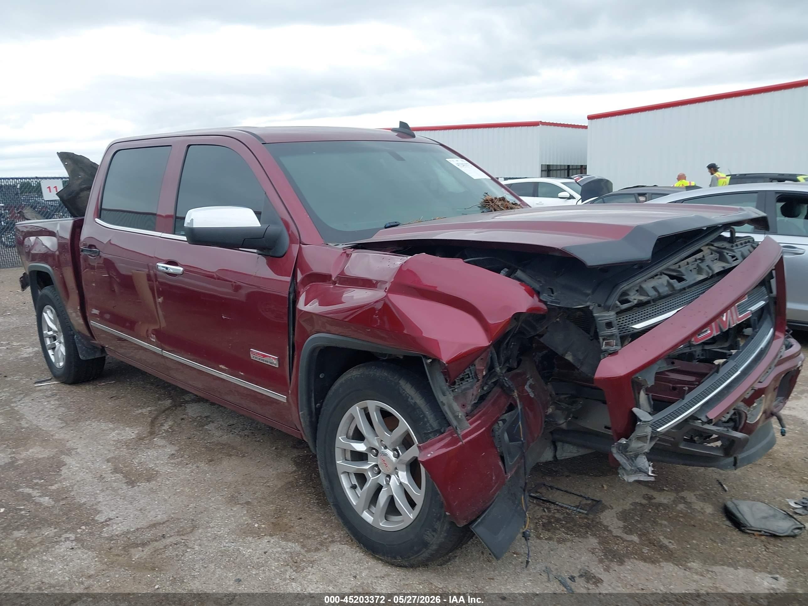2015 Gmc Sierra 1500 Slt Burgundy vin: 3GTU2VEJ8FG467794