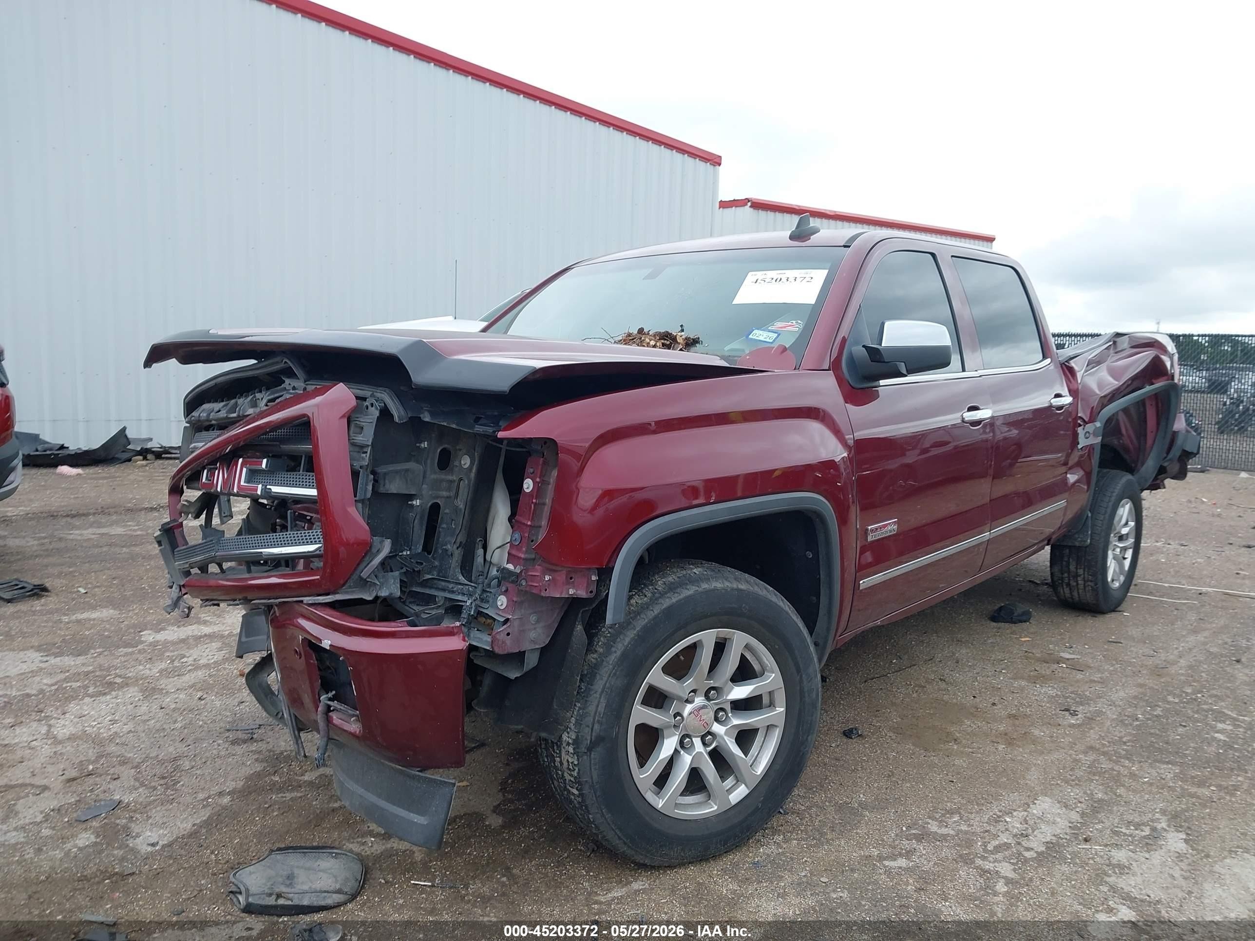 2015 Gmc Sierra 1500 Slt Burgundy vin: 3GTU2VEJ8FG467794