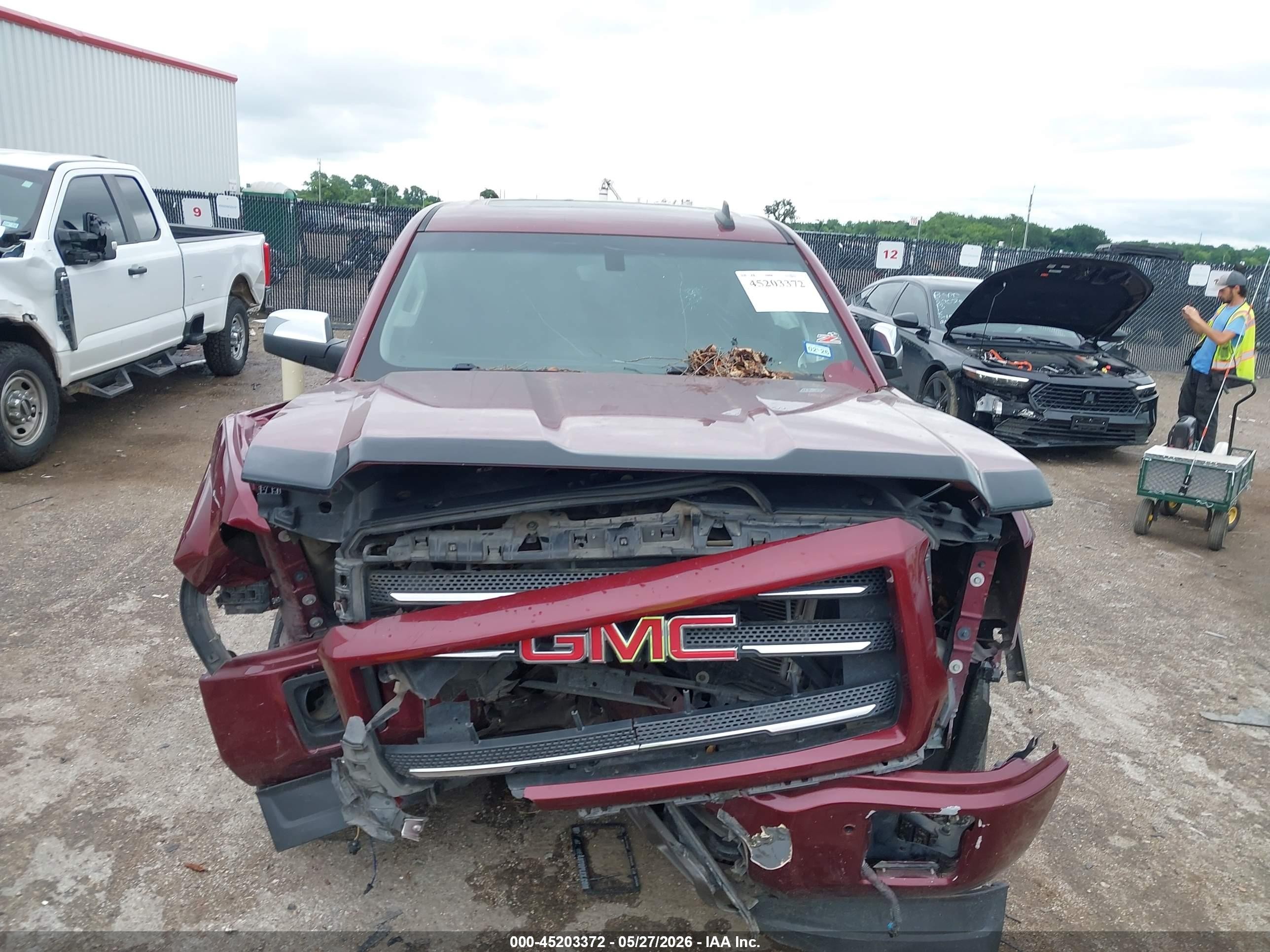 2015 Gmc Sierra 1500 Slt Burgundy vin: 3GTU2VEJ8FG467794