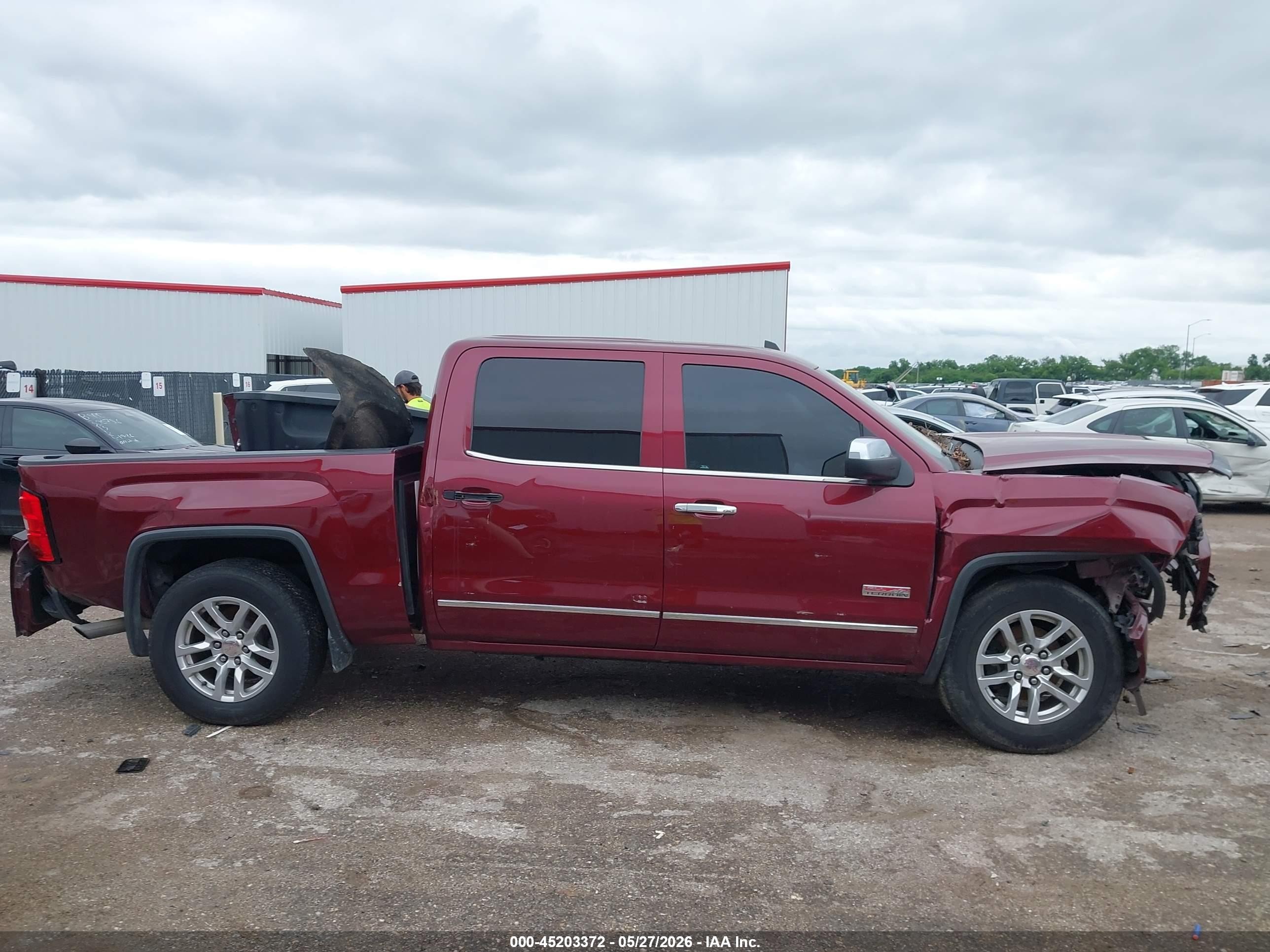2015 Gmc Sierra 1500 Slt Burgundy vin: 3GTU2VEJ8FG467794