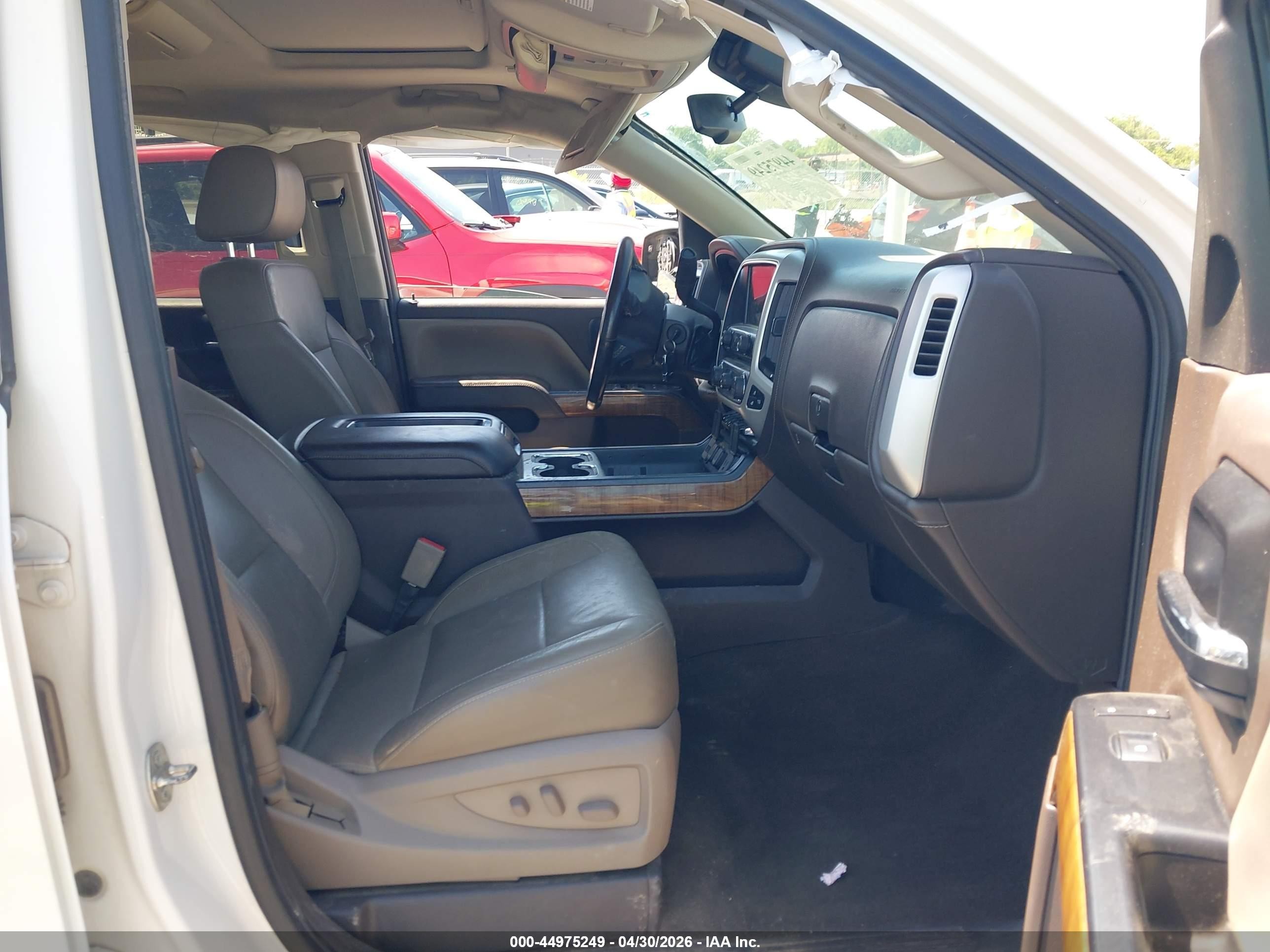 2014 Gmc Sierra 1500 Slt White vin: 3GTU2VEJXEG430356