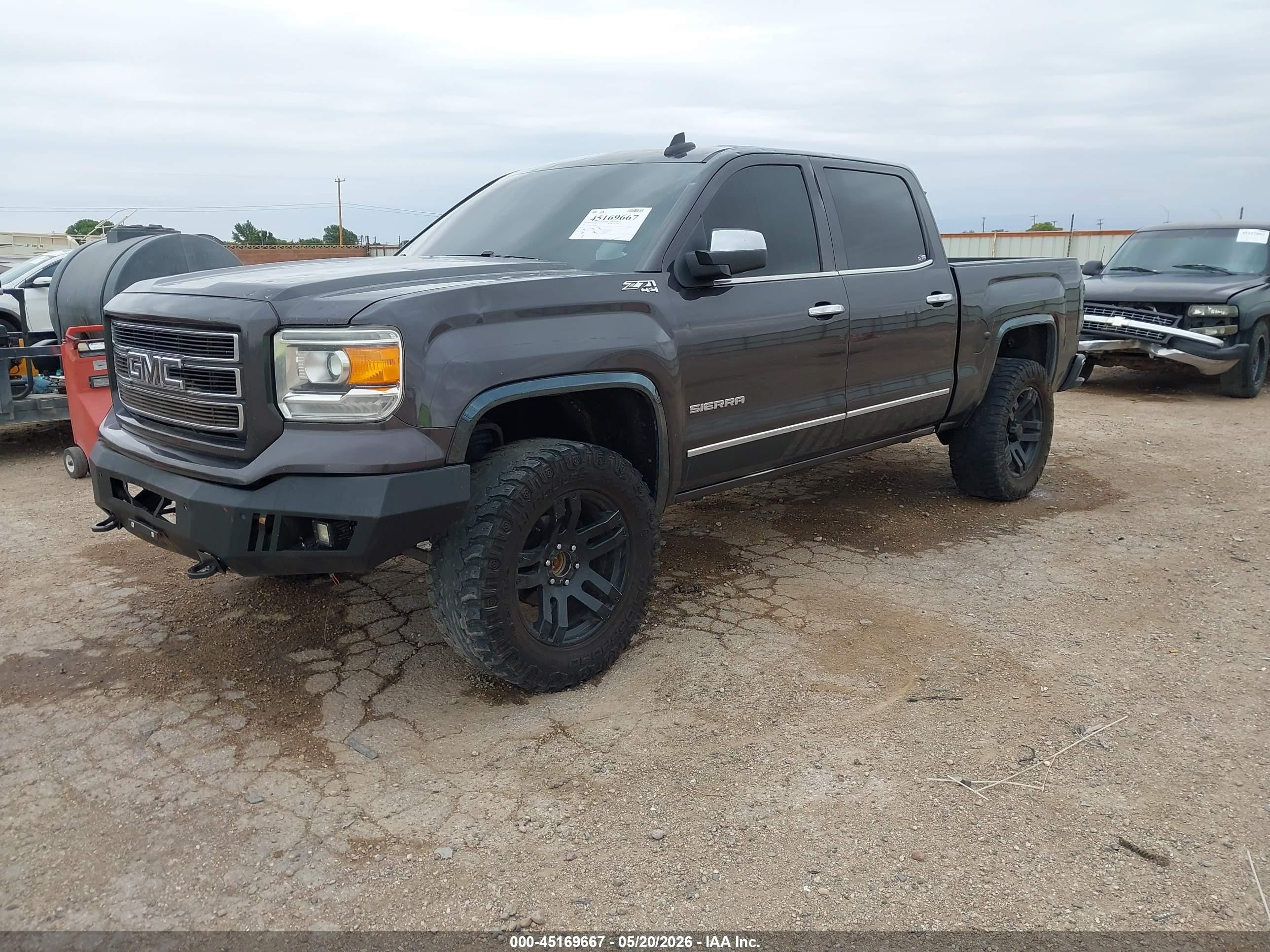 2015 Gmc Sierra 1500 Slt Серый vin: 3GTU2VEJXFG439821