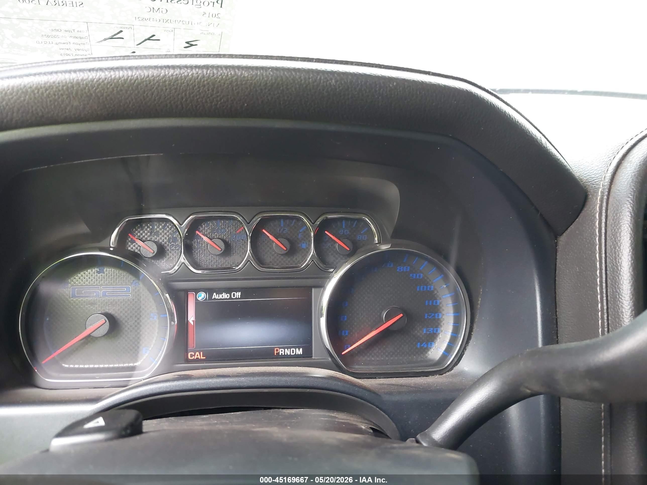 2015 Gmc Sierra 1500 Slt Серый vin: 3GTU2VEJXFG439821