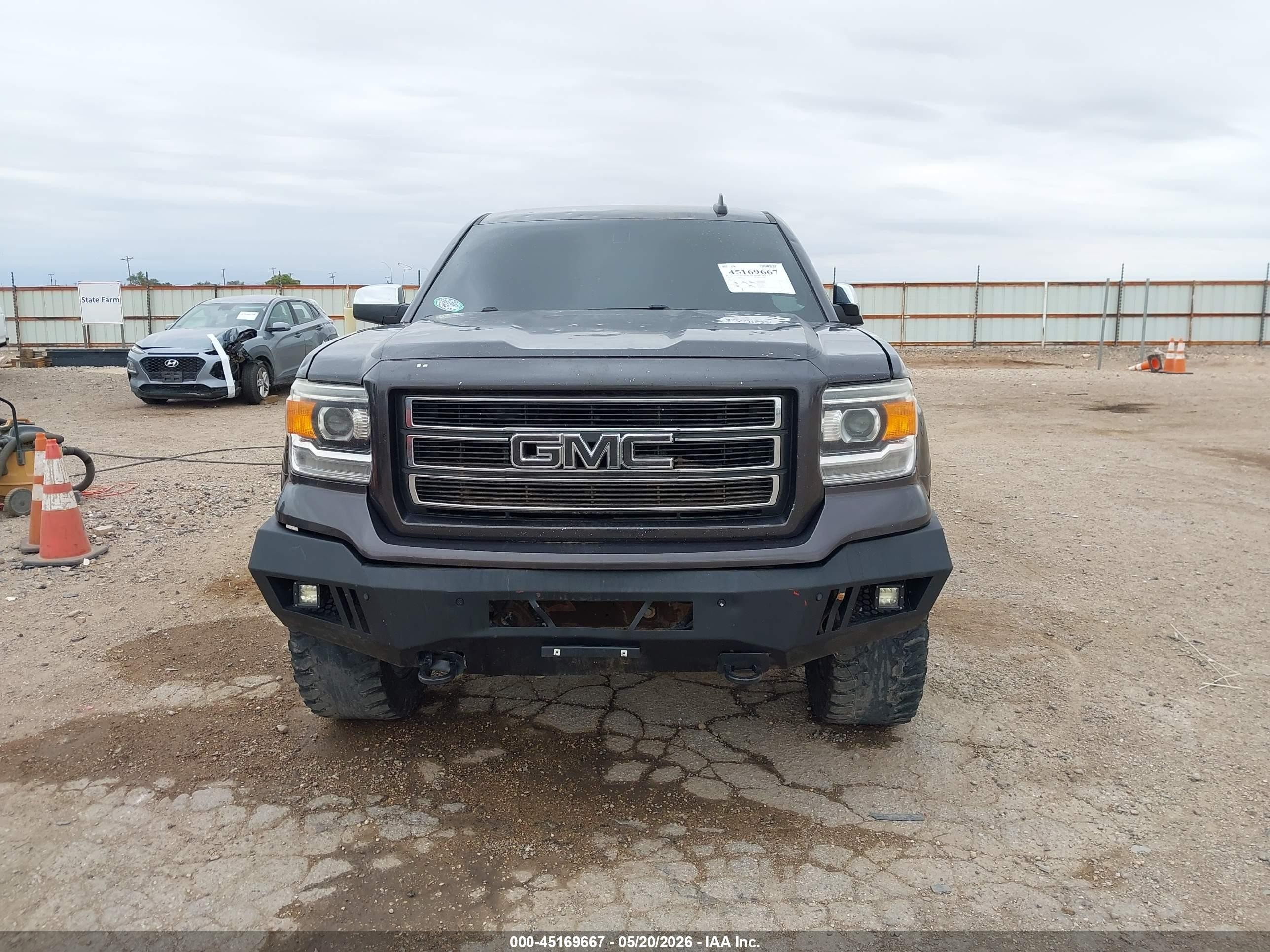 2015 Gmc Sierra 1500 Slt Серый vin: 3GTU2VEJXFG439821