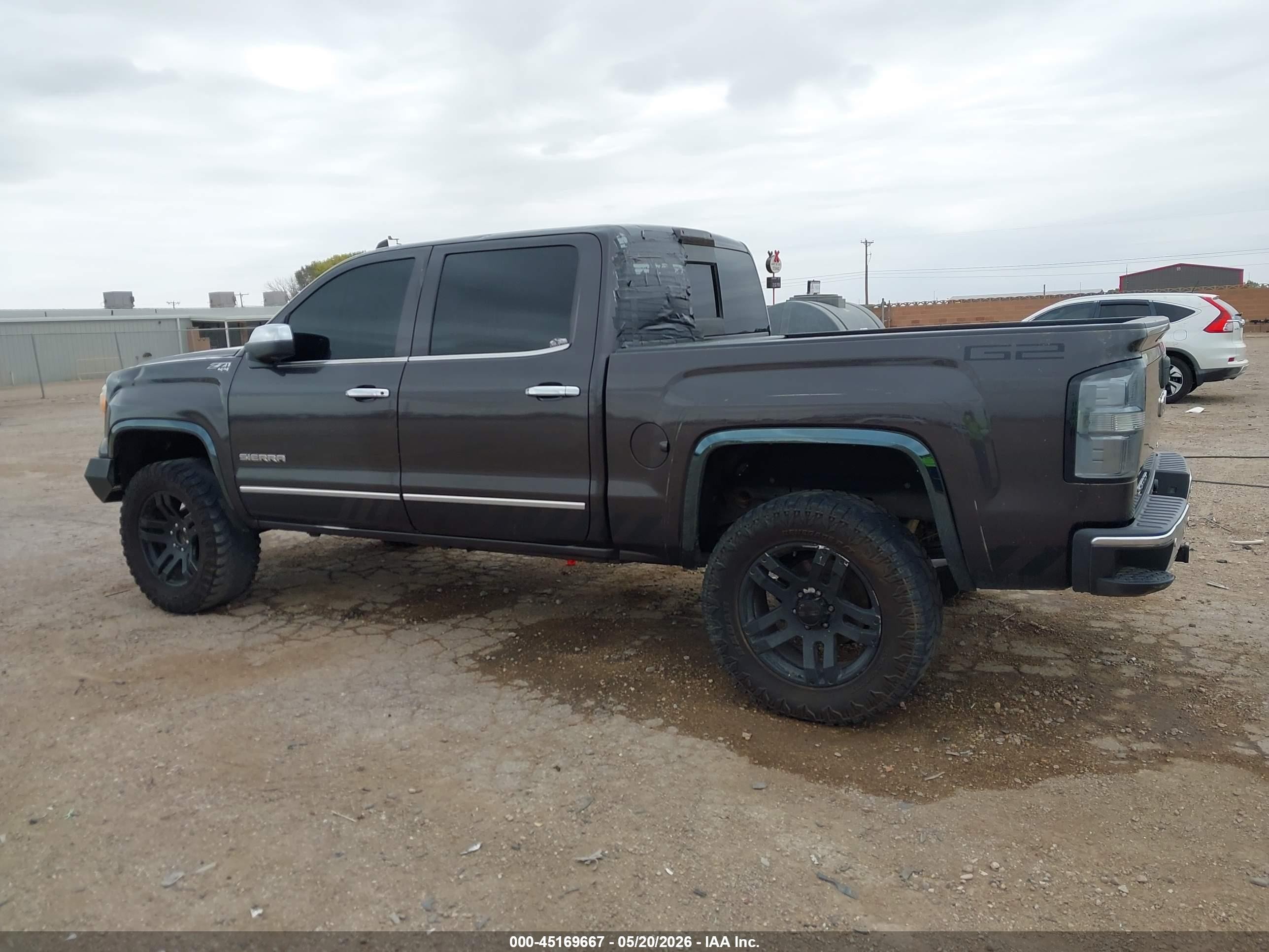 2015 Gmc Sierra 1500 Slt Серый vin: 3GTU2VEJXFG439821