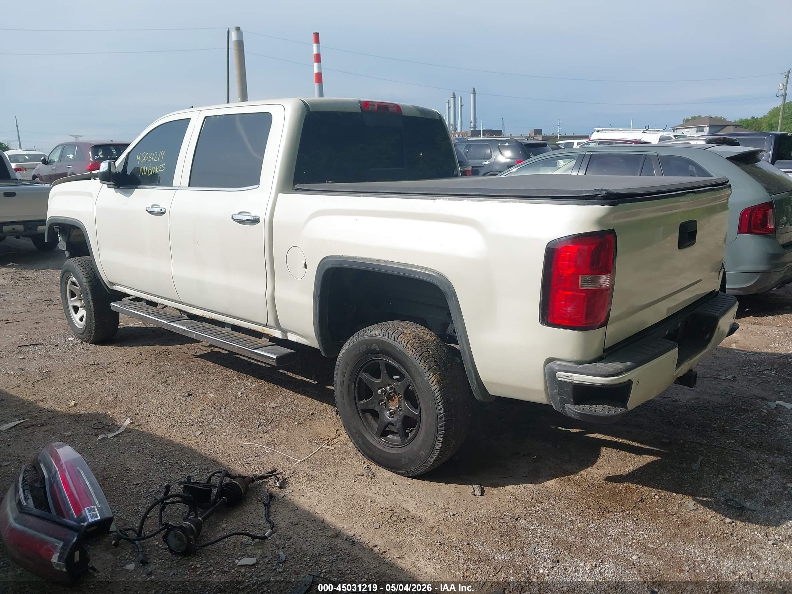 2014 Gmc Sierra 1500 Denali White vin: 3GTU2WEC1EG324482