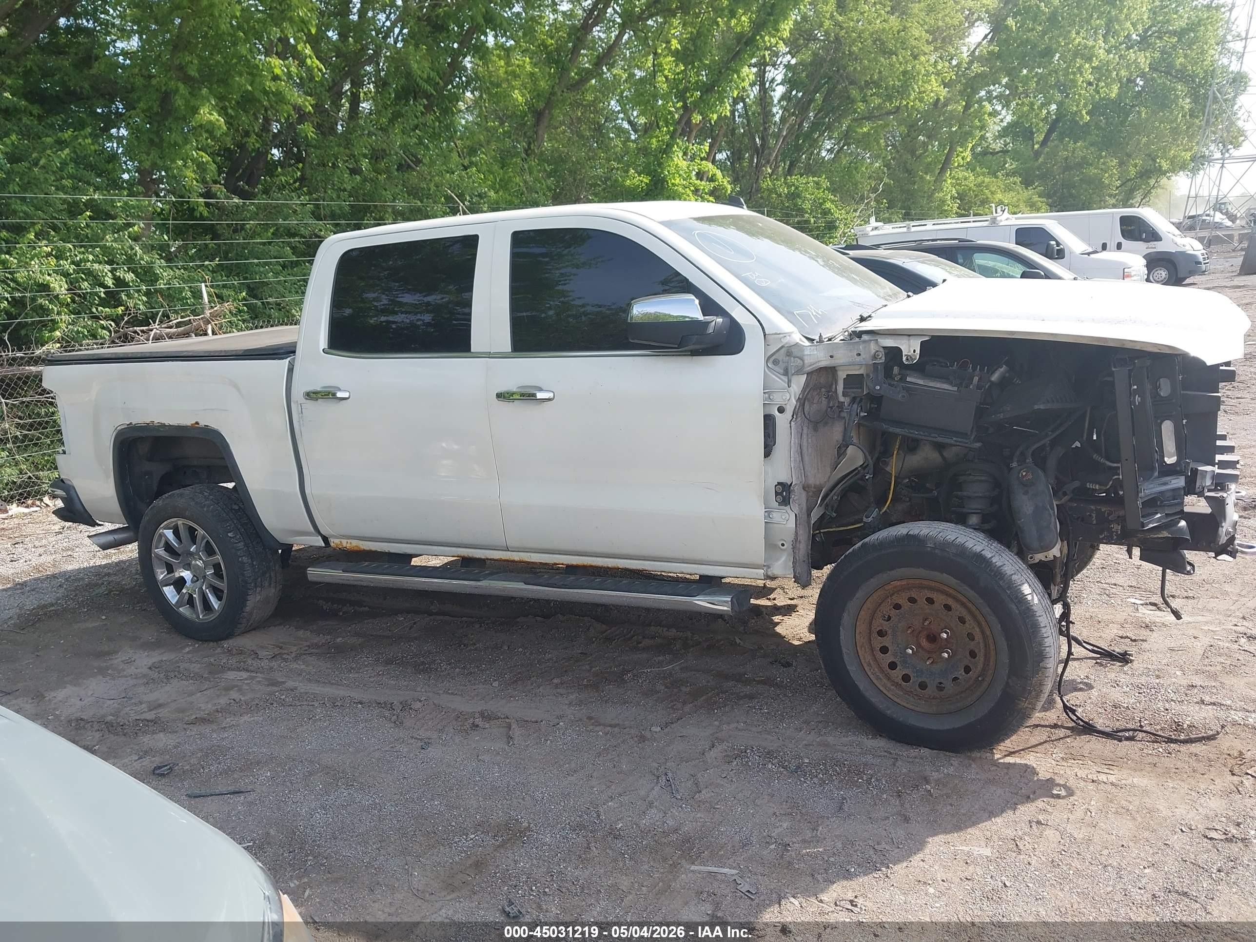 2014 Gmc Sierra 1500 Denali White vin: 3GTU2WEC1EG324482