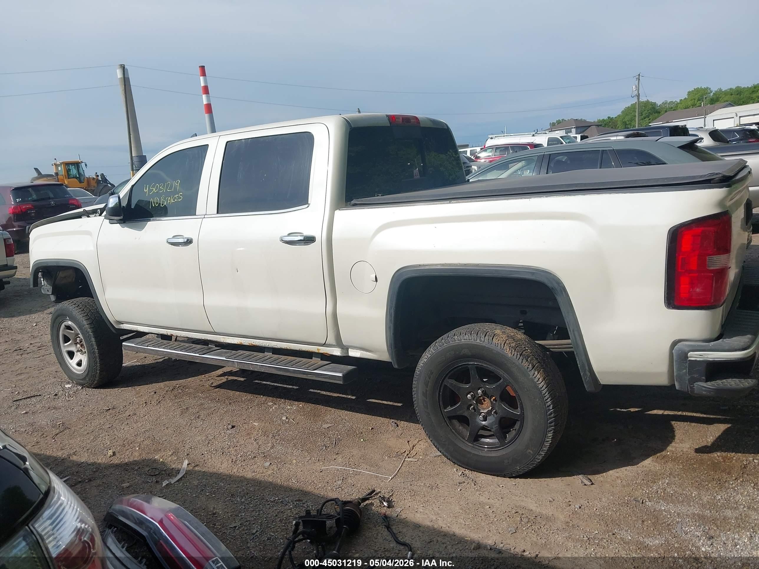 2014 Gmc Sierra 1500 Denali White vin: 3GTU2WEC1EG324482