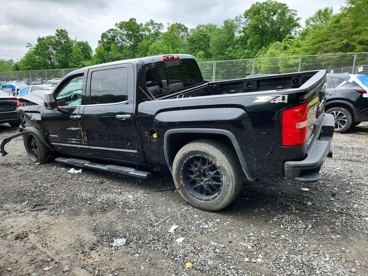2014 Gmc Sierra K1500 Denali Black vin: 3GTU2WEC2EG404258