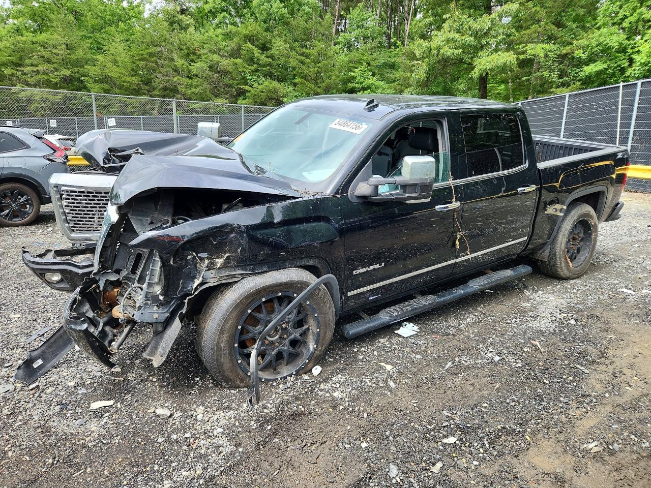 2014 Gmc Sierra K1500 Denali Black vin: 3GTU2WEC2EG404258