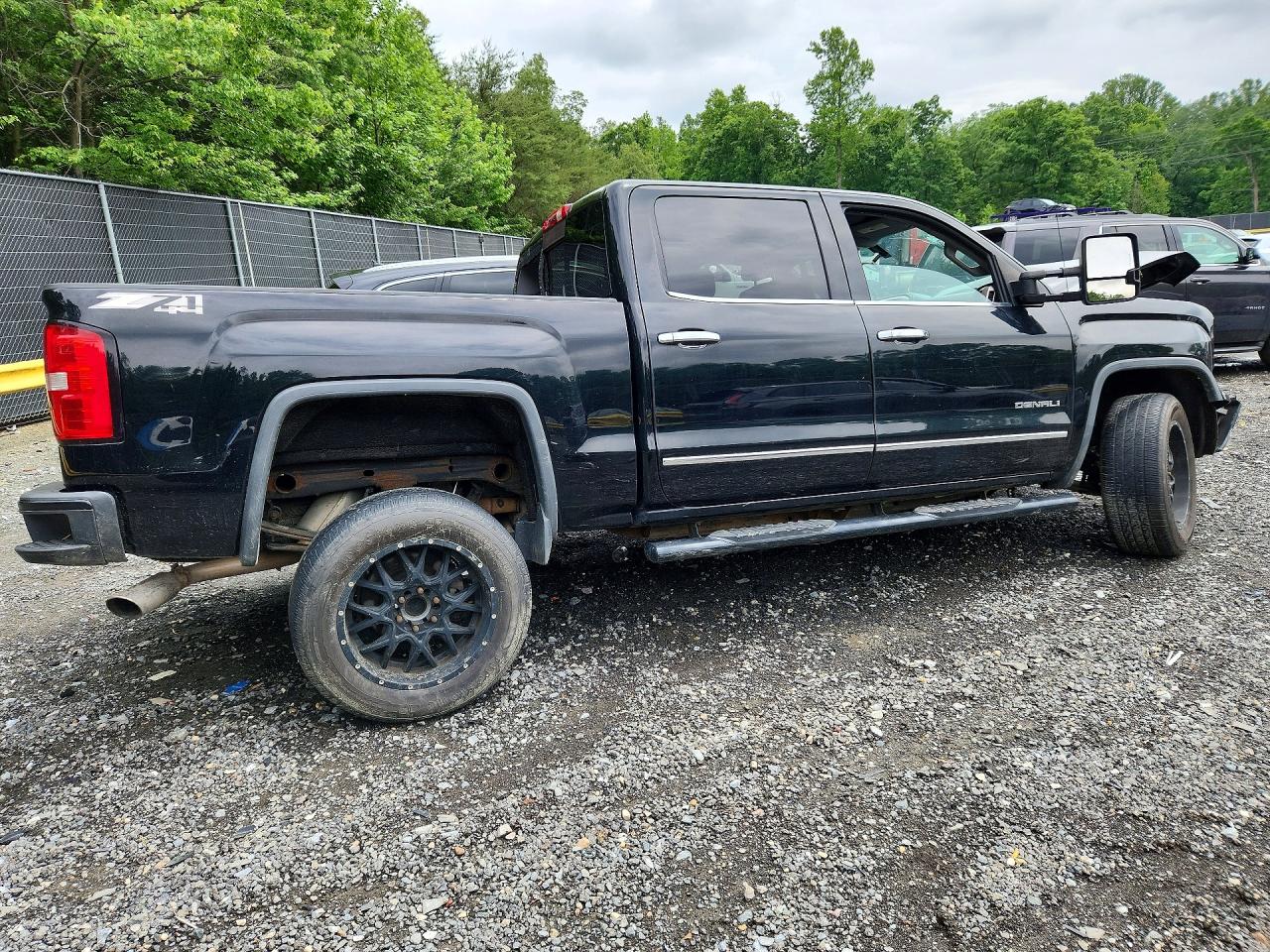 2014 Gmc Sierra K1500 Denali Black vin: 3GTU2WEC2EG404258