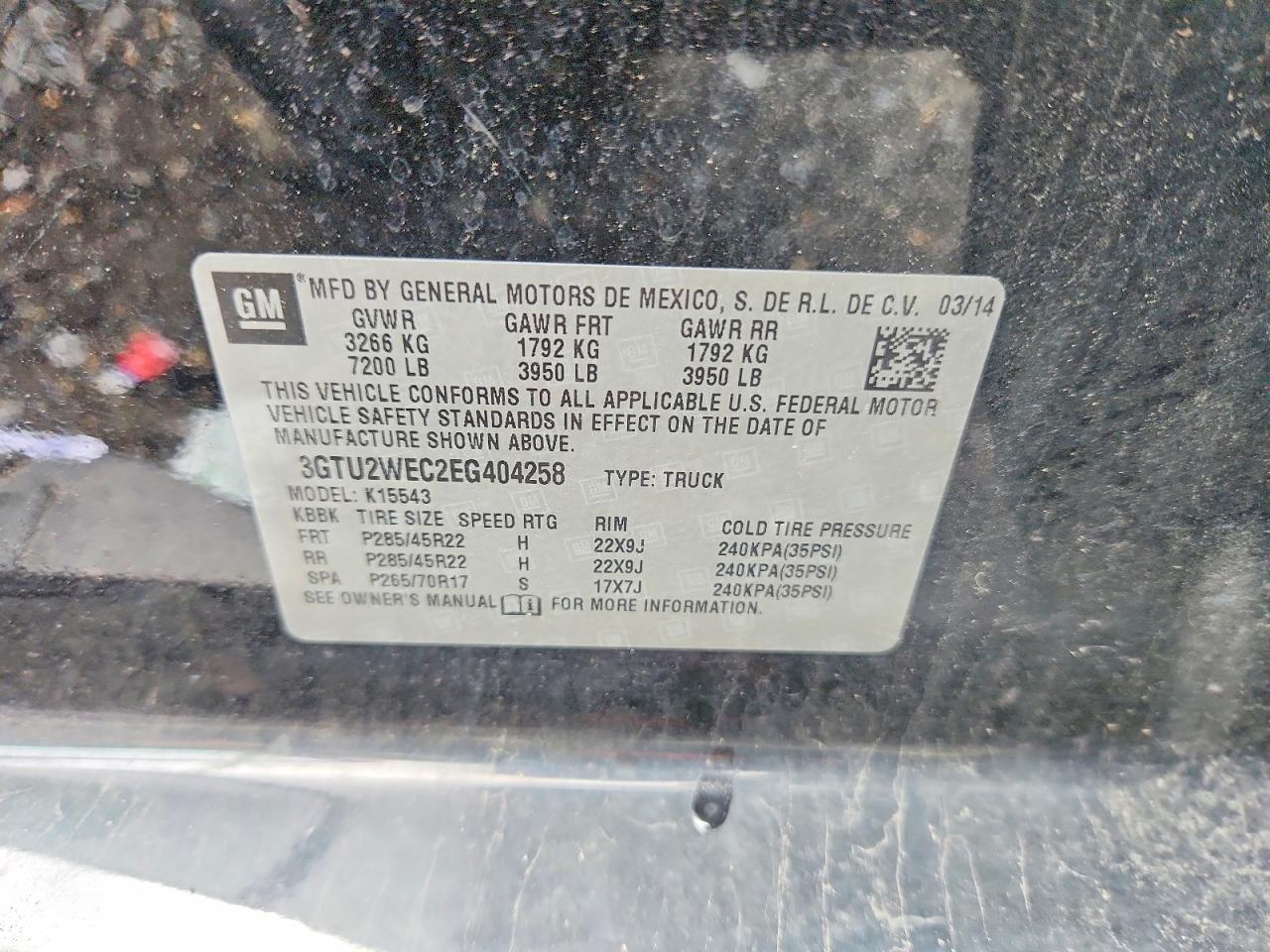 2014 Gmc Sierra K1500 Denali Black vin: 3GTU2WEC2EG404258